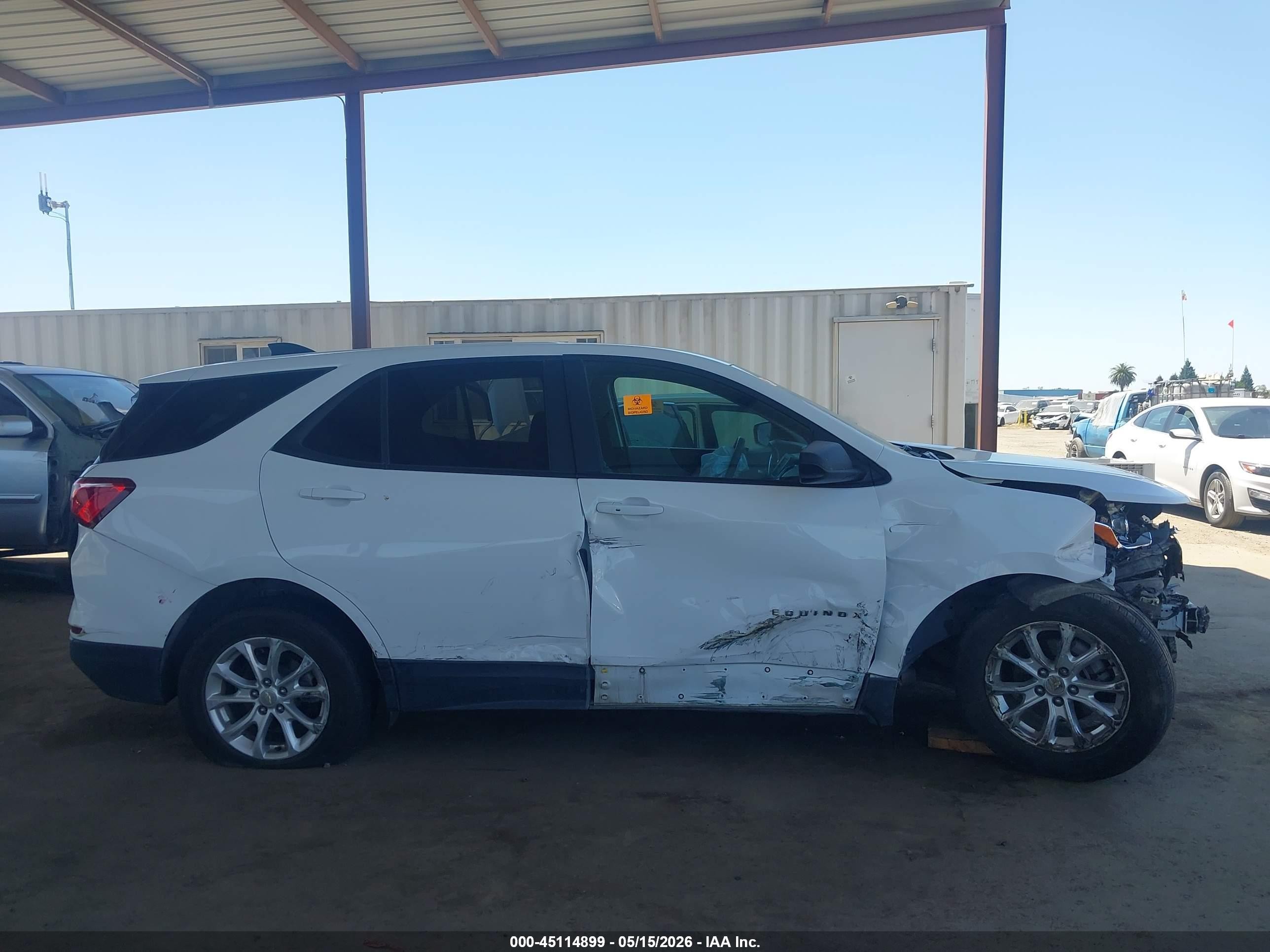2020 Chevrolet Equinox Awd Ls White vin: 2GNAXSEV7L6181200