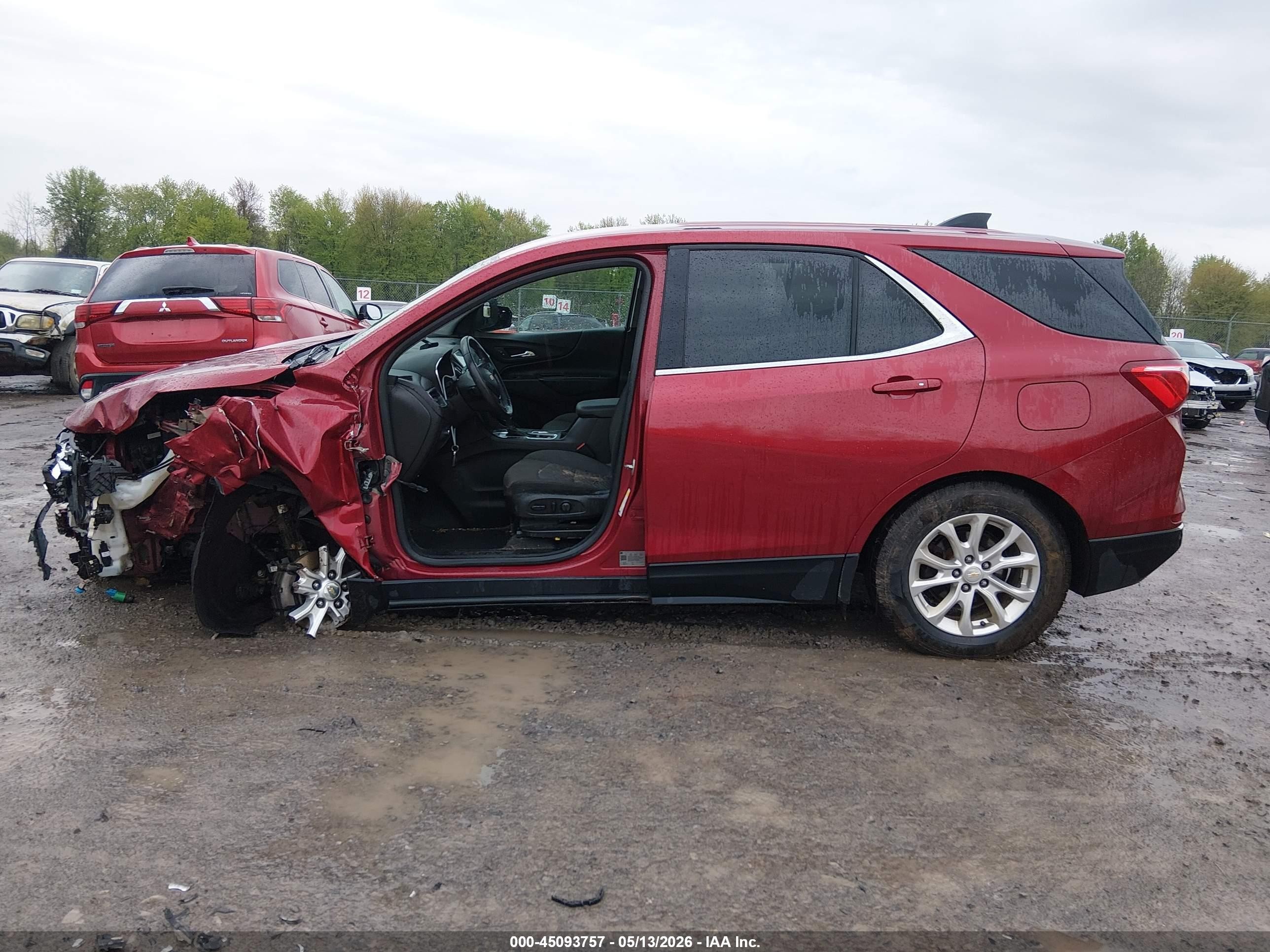 2018 Chevrolet Equinox Lt Red vin: 2GNAXSEV9J6288617