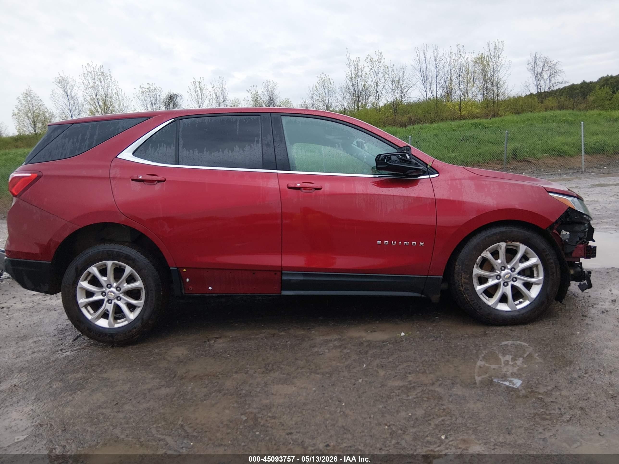 2018 Chevrolet Equinox Lt Red vin: 2GNAXSEV9J6288617