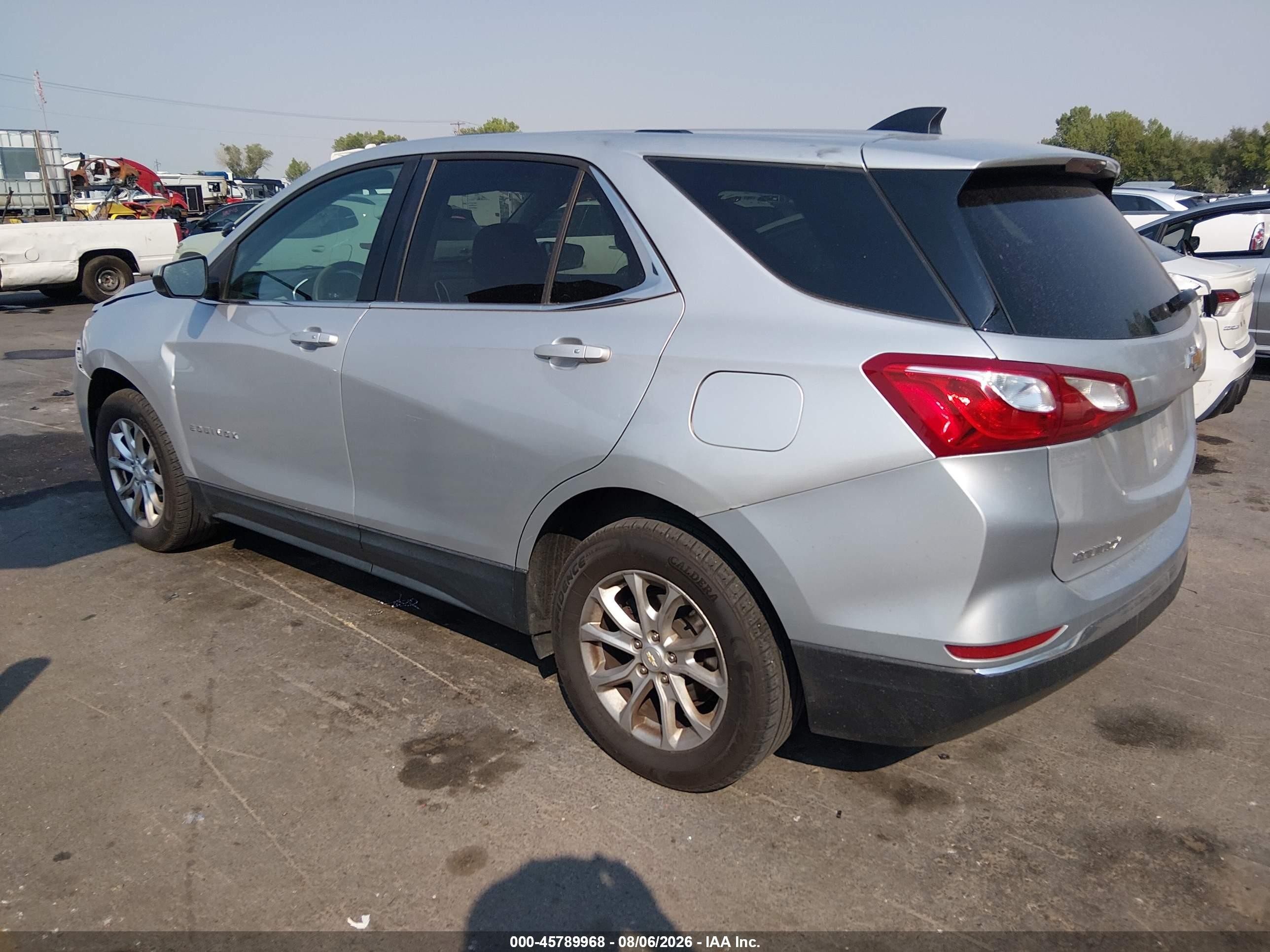 2018 Chevrolet Equinox Lt Silver vin: 2GNAXSEVXJ6191233