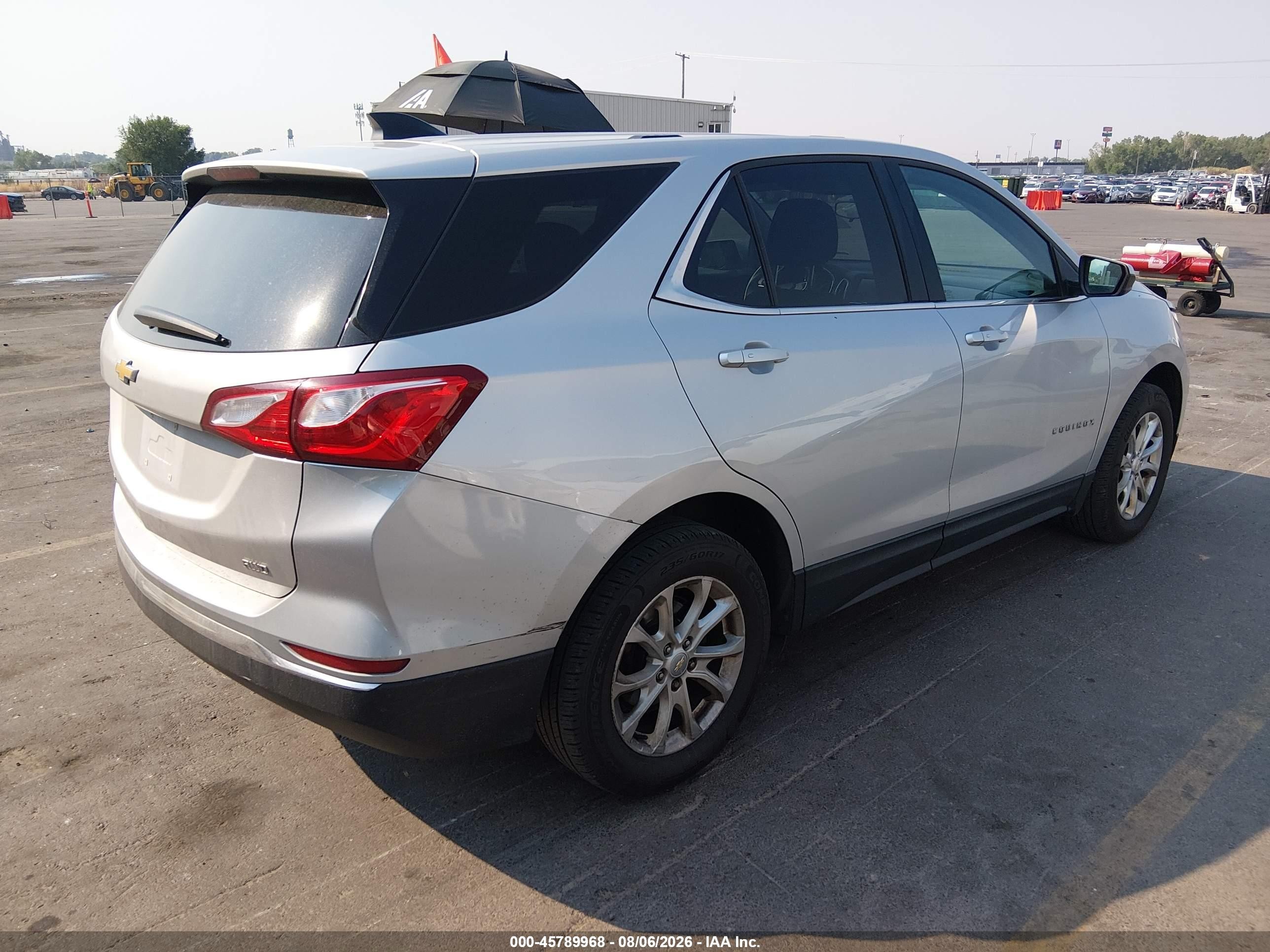 2018 Chevrolet Equinox Lt Silver vin: 2GNAXSEVXJ6191233