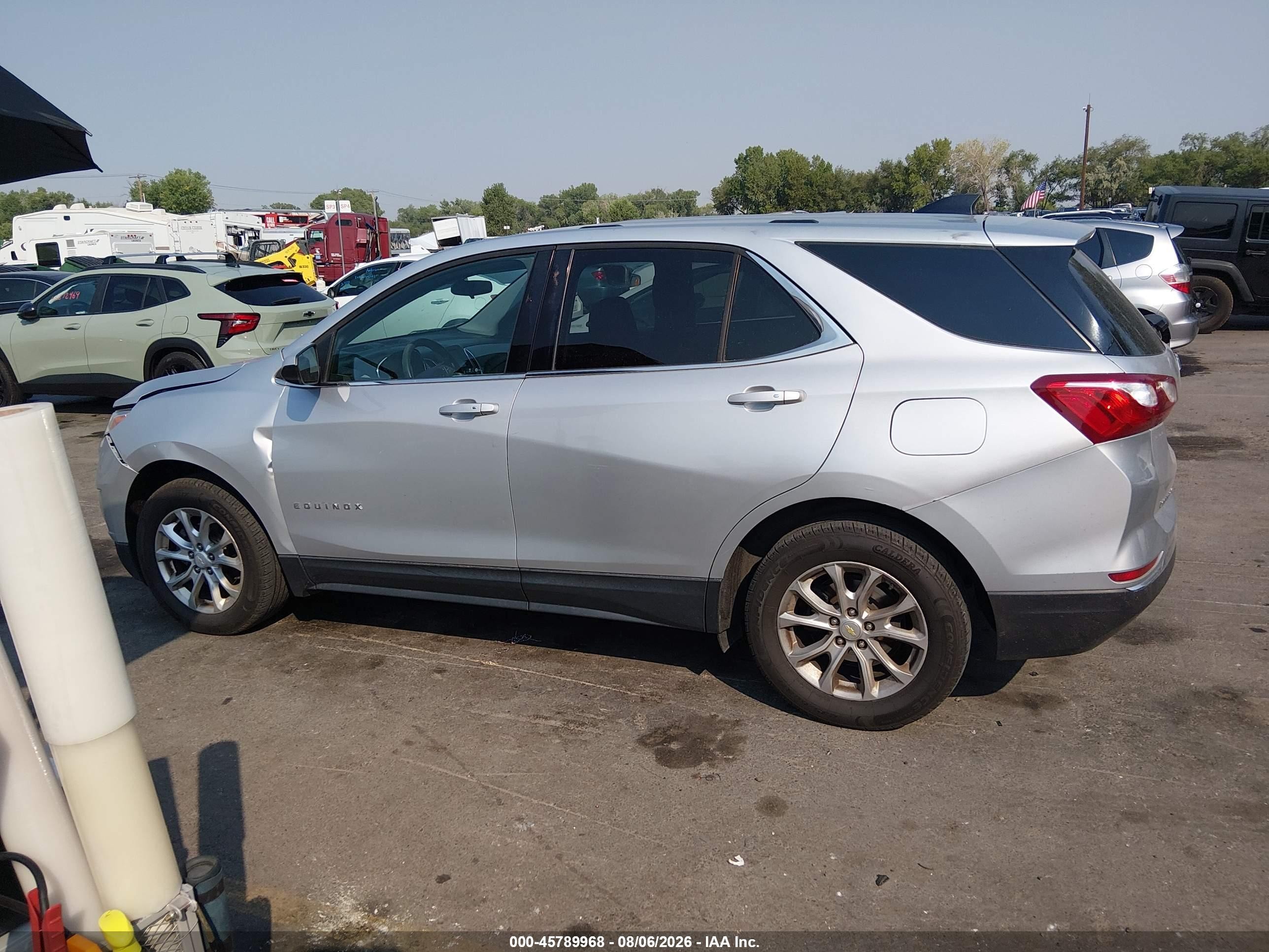 2018 Chevrolet Equinox Lt Silver vin: 2GNAXSEVXJ6191233
