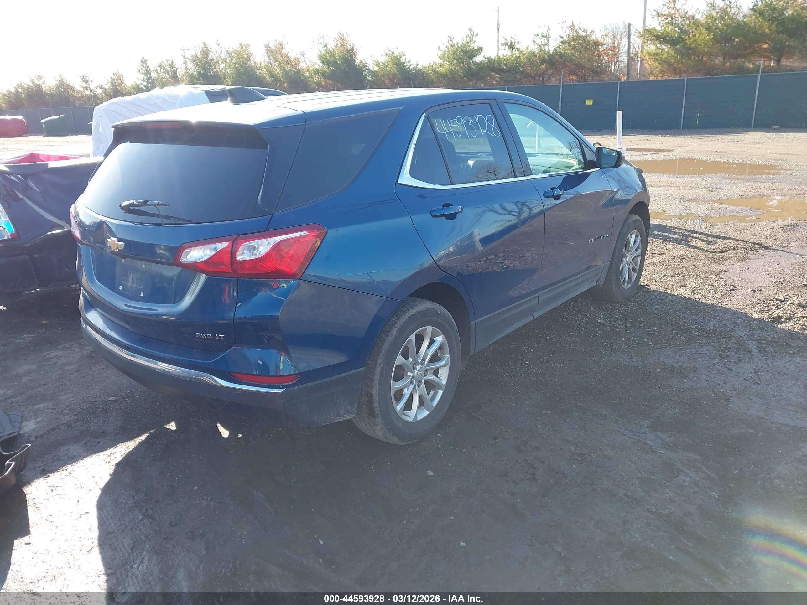 2020 Chevrolet Equinox Awd 2fl Синий vin: 2GNAXTEV1L6244748