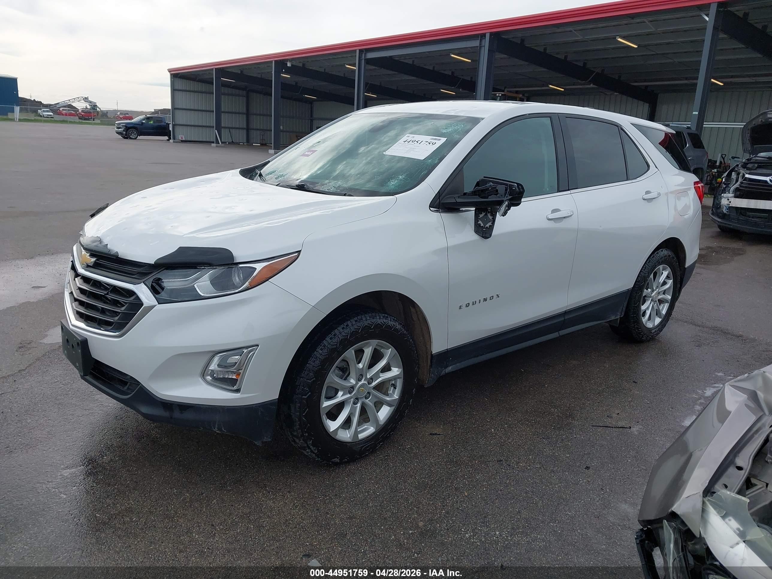 2019 Chevrolet Equinox Lt Белый vin: 2GNAXTEV3K6292346