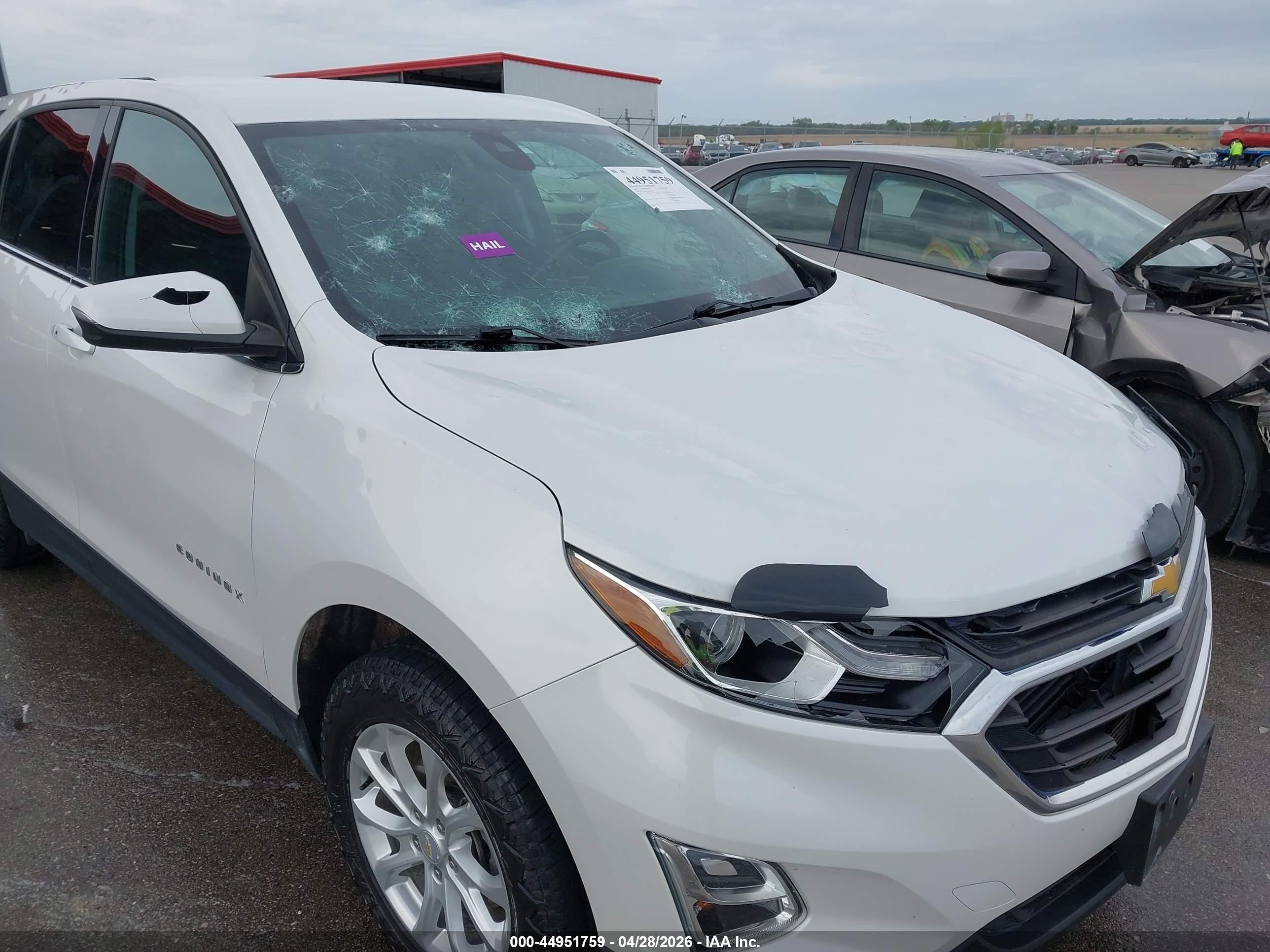 2019 Chevrolet Equinox Lt Белый vin: 2GNAXTEV3K6292346