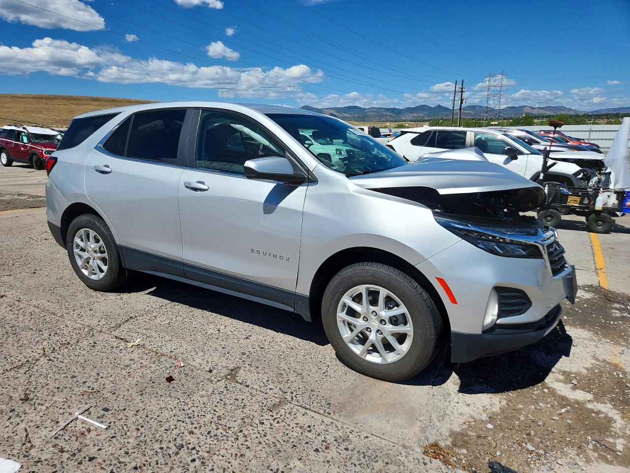 2022 Chevrolet Equinox Lt White vin: 2GNAXTEVXN6111117