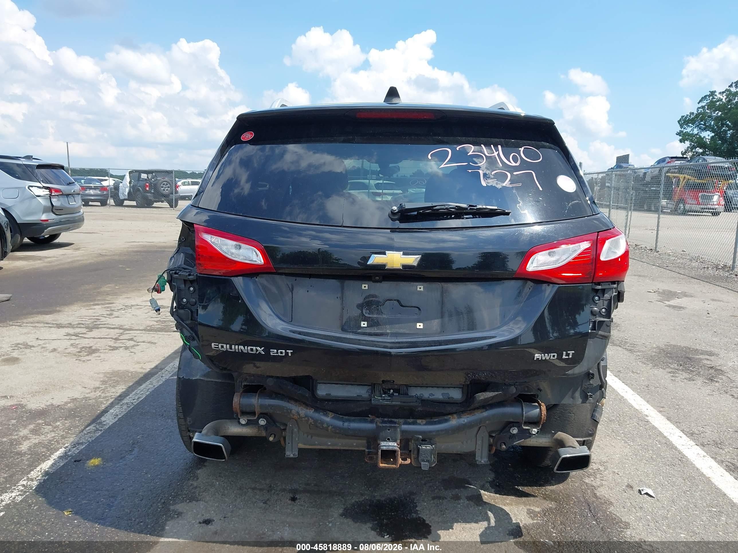 2018 Chevrolet Equinox Lt Black vin: 2GNAXTEX4J6145906