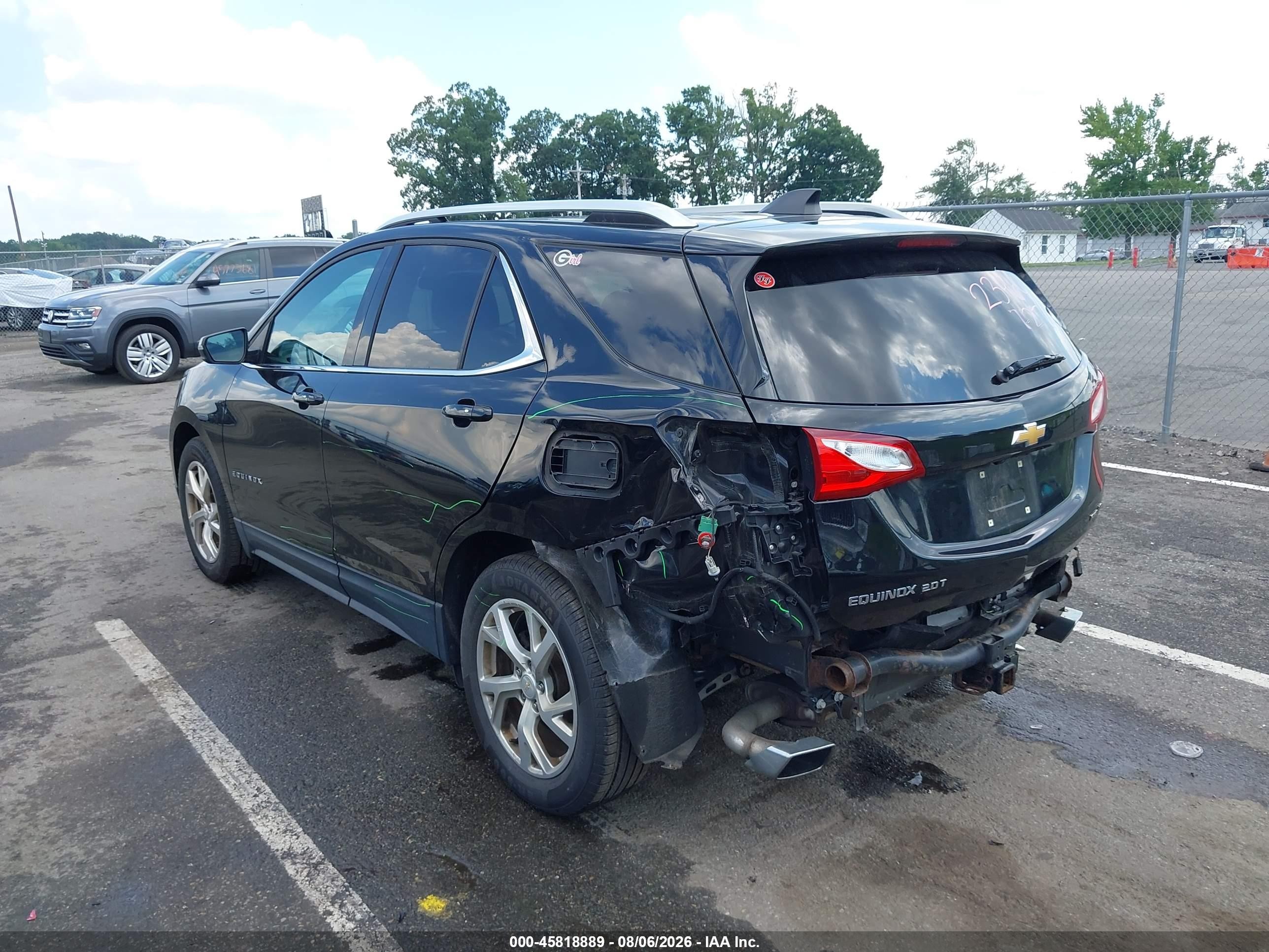 2018 Chevrolet Equinox Lt Black vin: 2GNAXTEX4J6145906