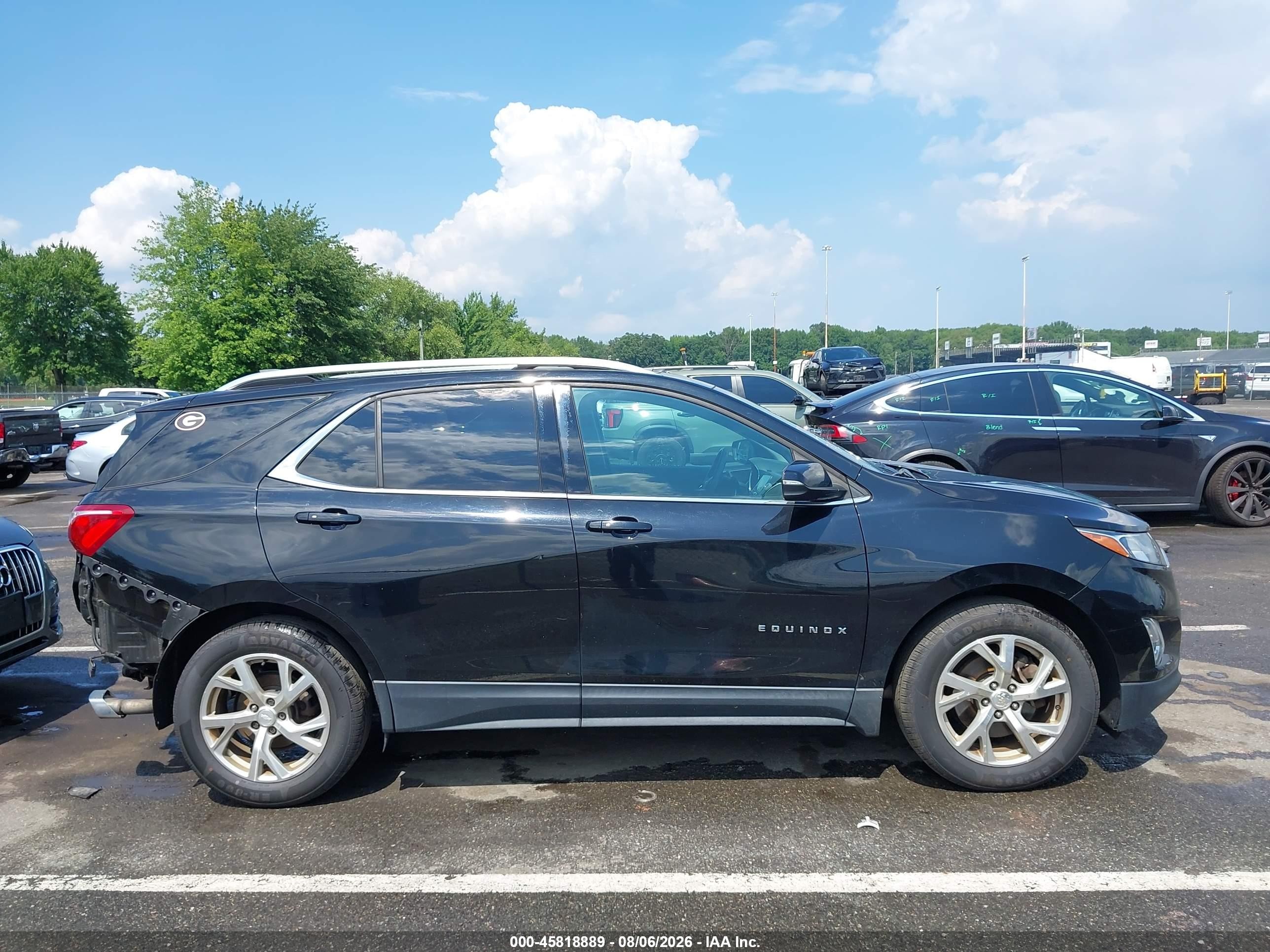 2018 Chevrolet Equinox Lt Black vin: 2GNAXTEX4J6145906