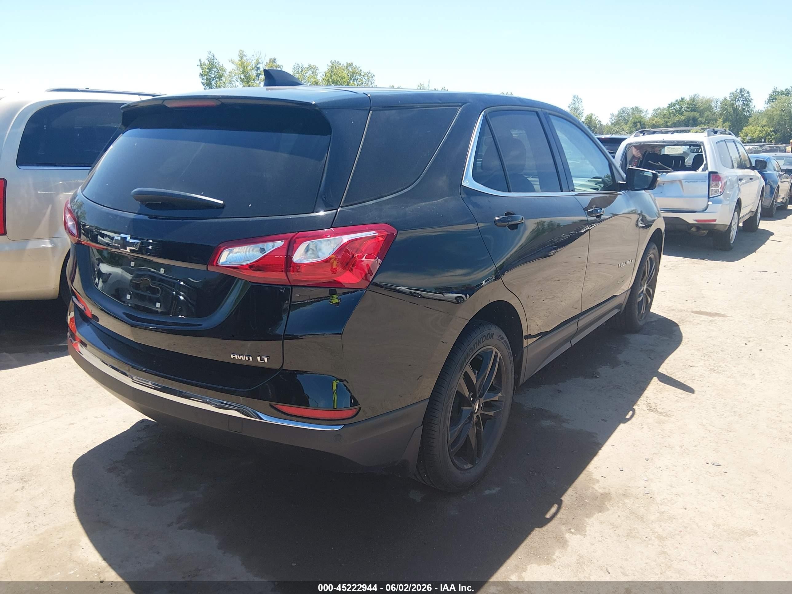2020 Chevrolet Equinox Awd Lt 1.5l Turbo Black vin: 2GNAXUEV1L6184007