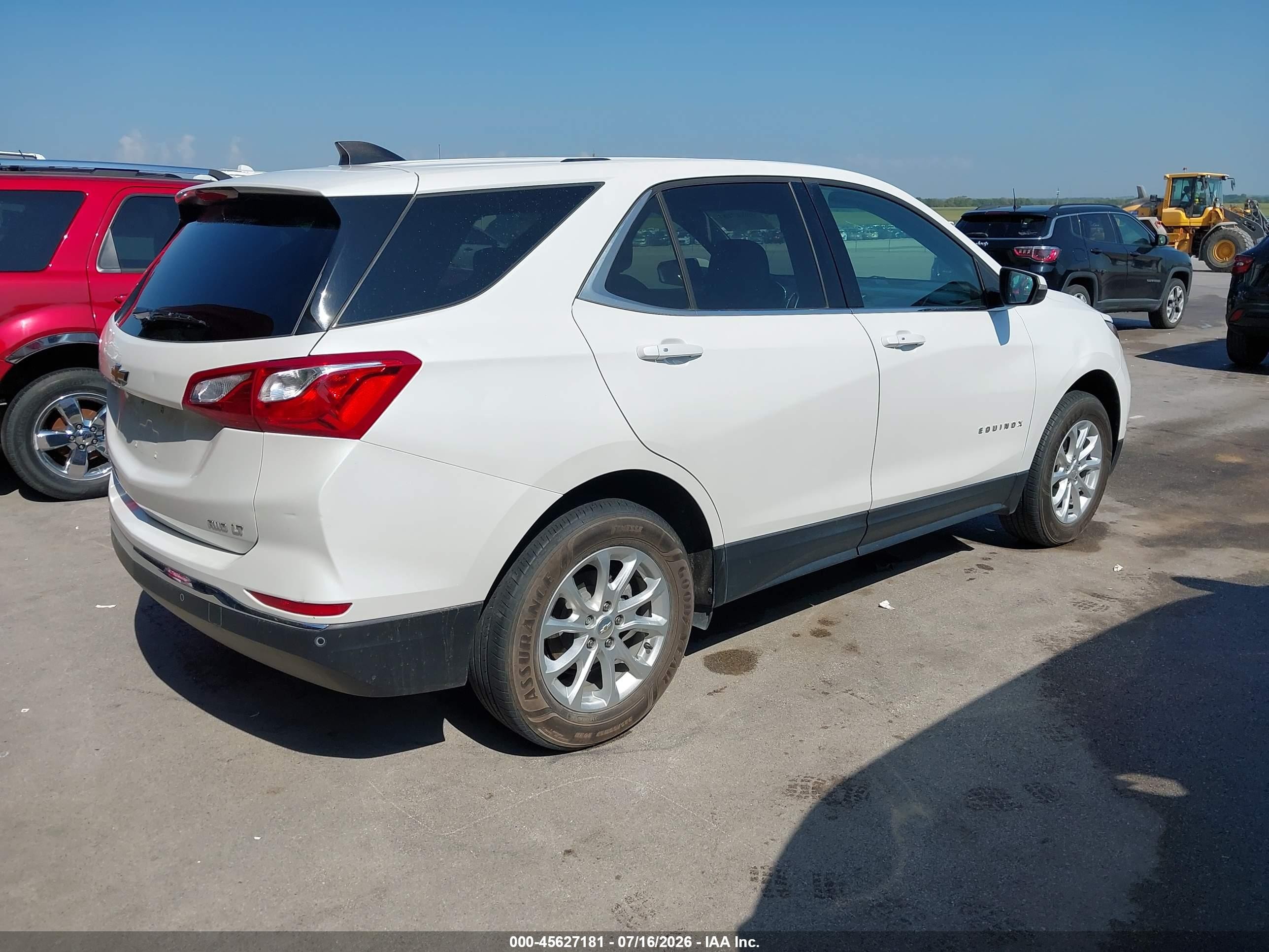 2019 Chevrolet Equinox Lt Белый vin: 2GNAXUEV2K6290769