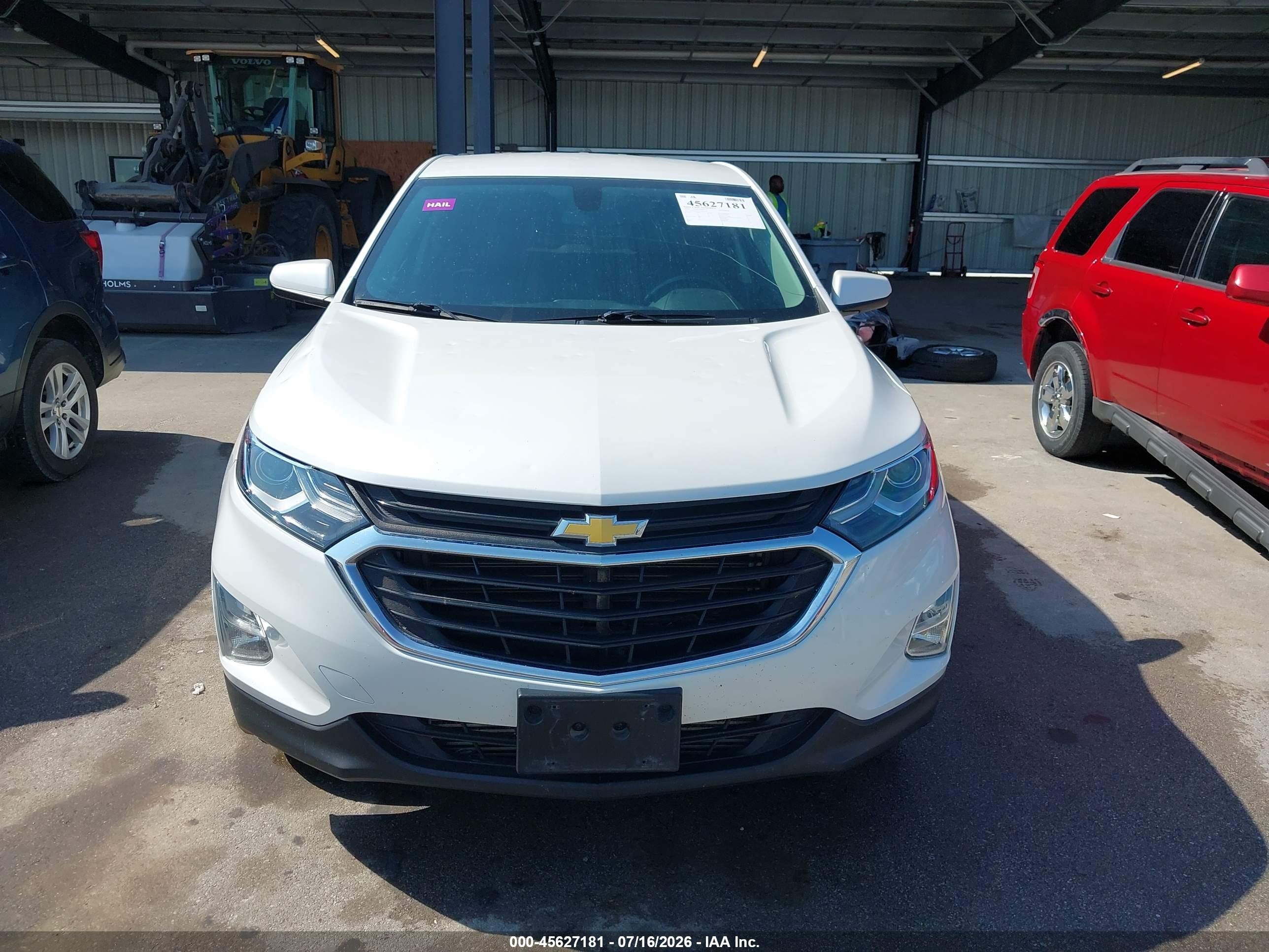 2019 Chevrolet Equinox Lt Белый vin: 2GNAXUEV2K6290769