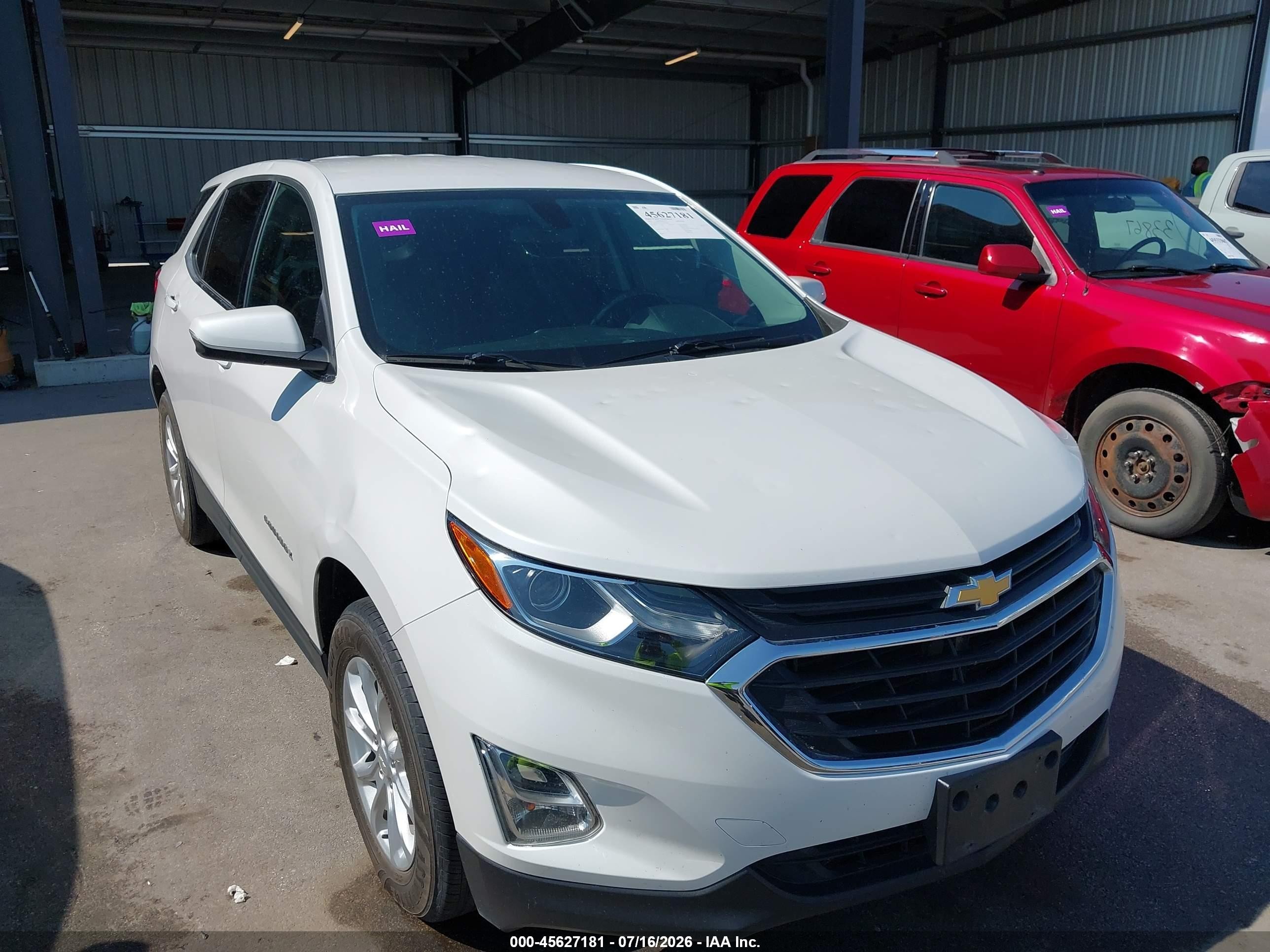 2019 Chevrolet Equinox Lt Белый vin: 2GNAXUEV2K6290769