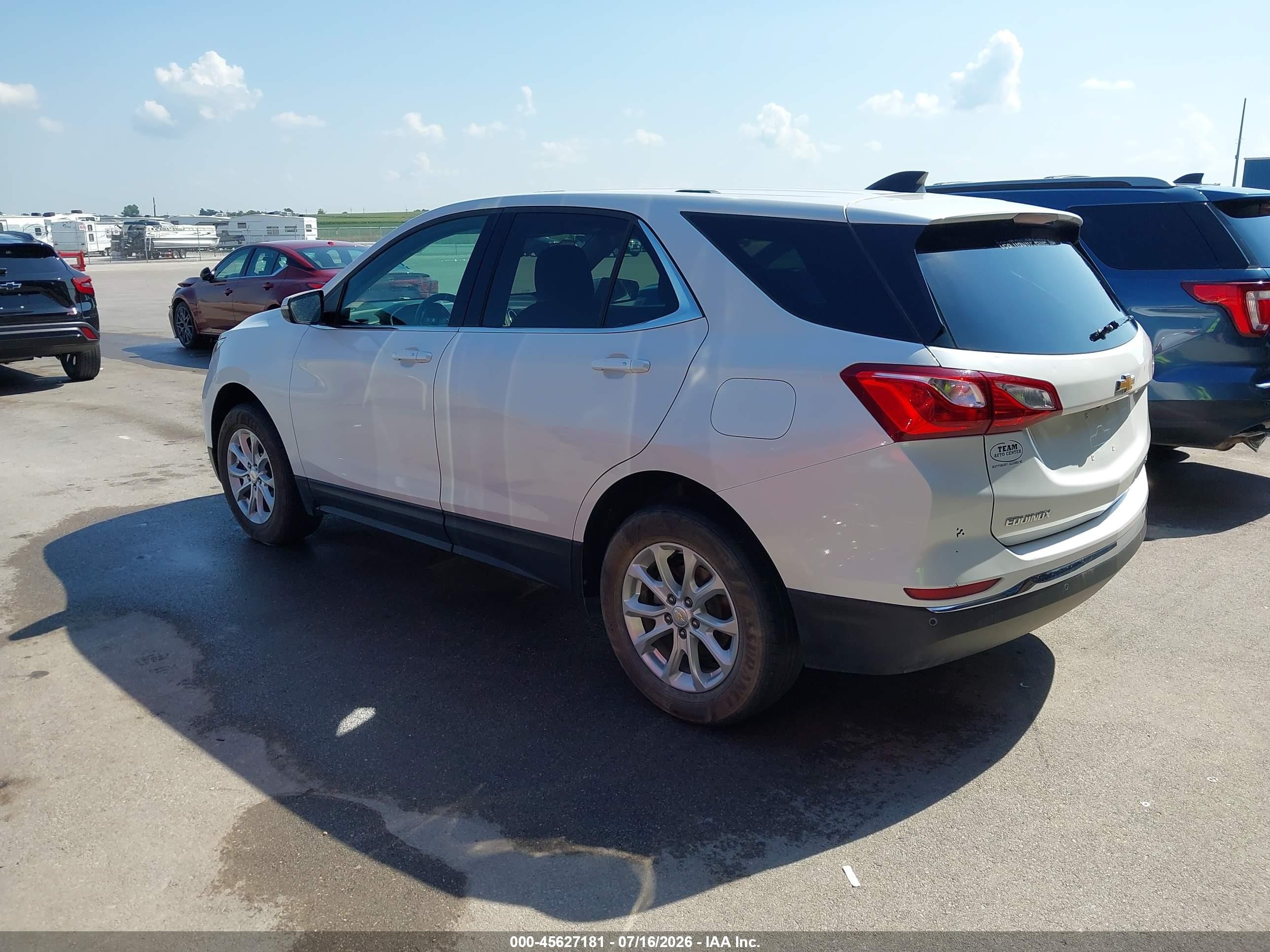 2019 Chevrolet Equinox Lt Белый vin: 2GNAXUEV2K6290769