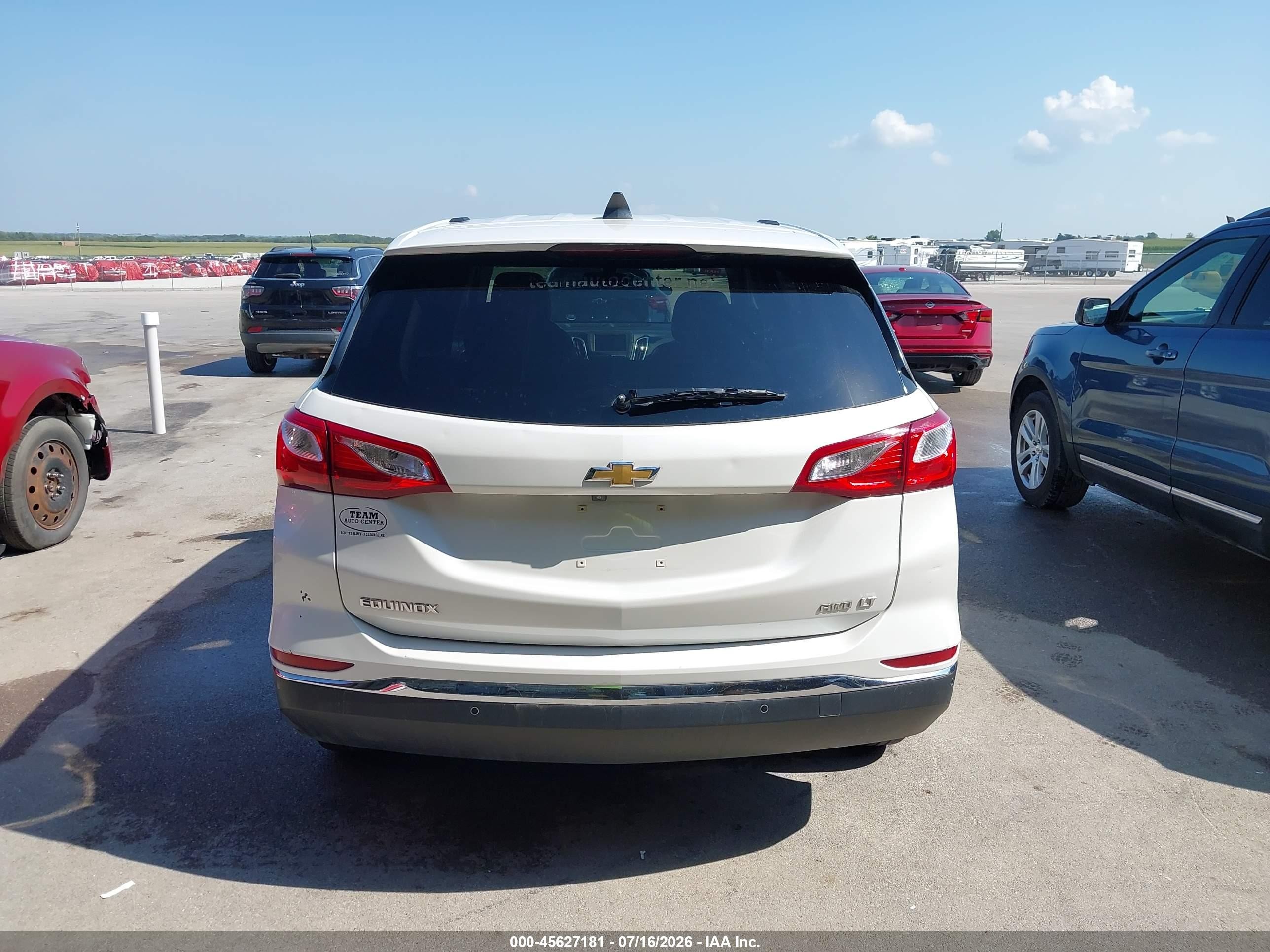 2019 Chevrolet Equinox Lt Белый vin: 2GNAXUEV2K6290769