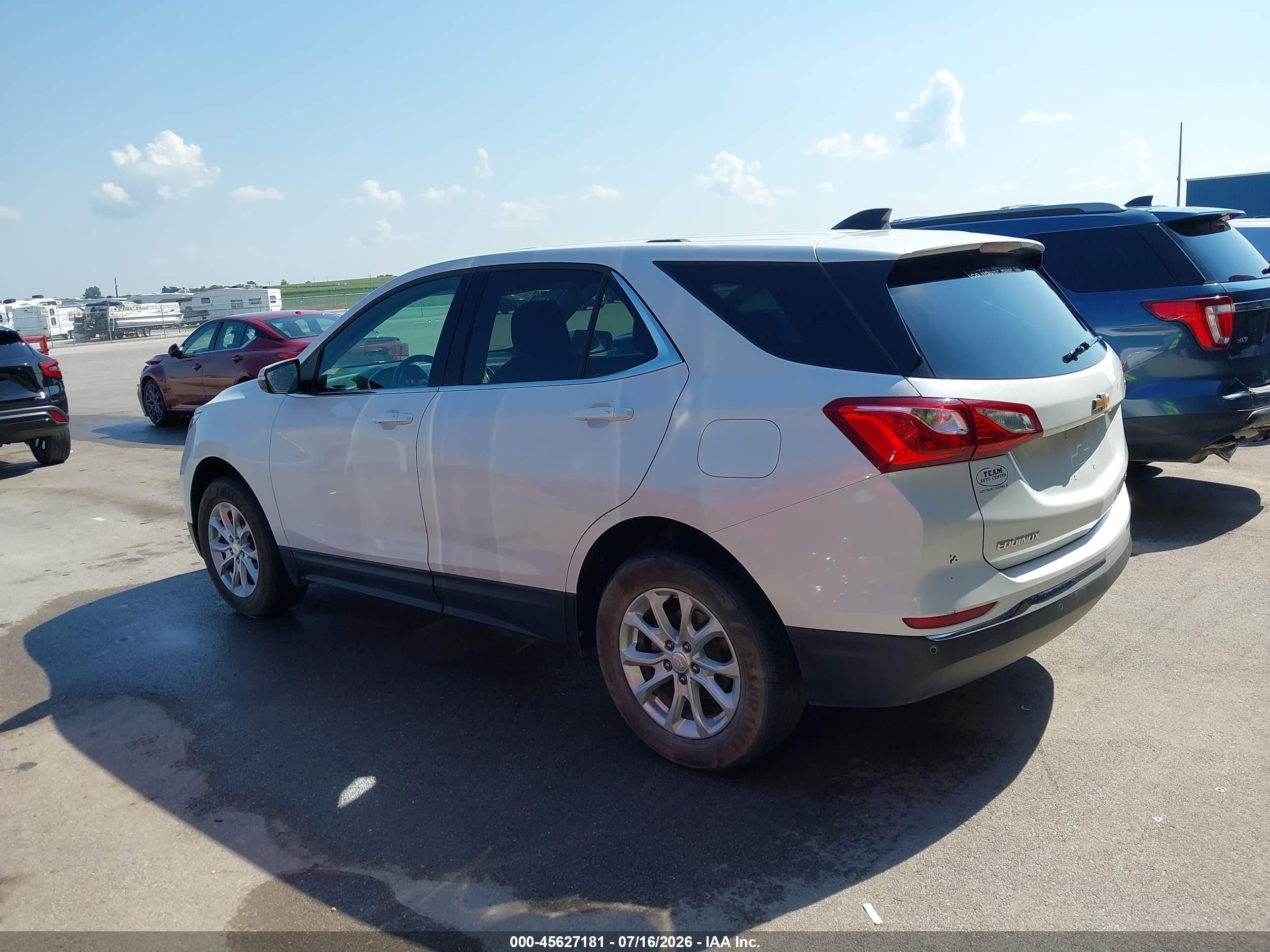 2019 Chevrolet Equinox Lt Белый vin: 2GNAXUEV2K6290769