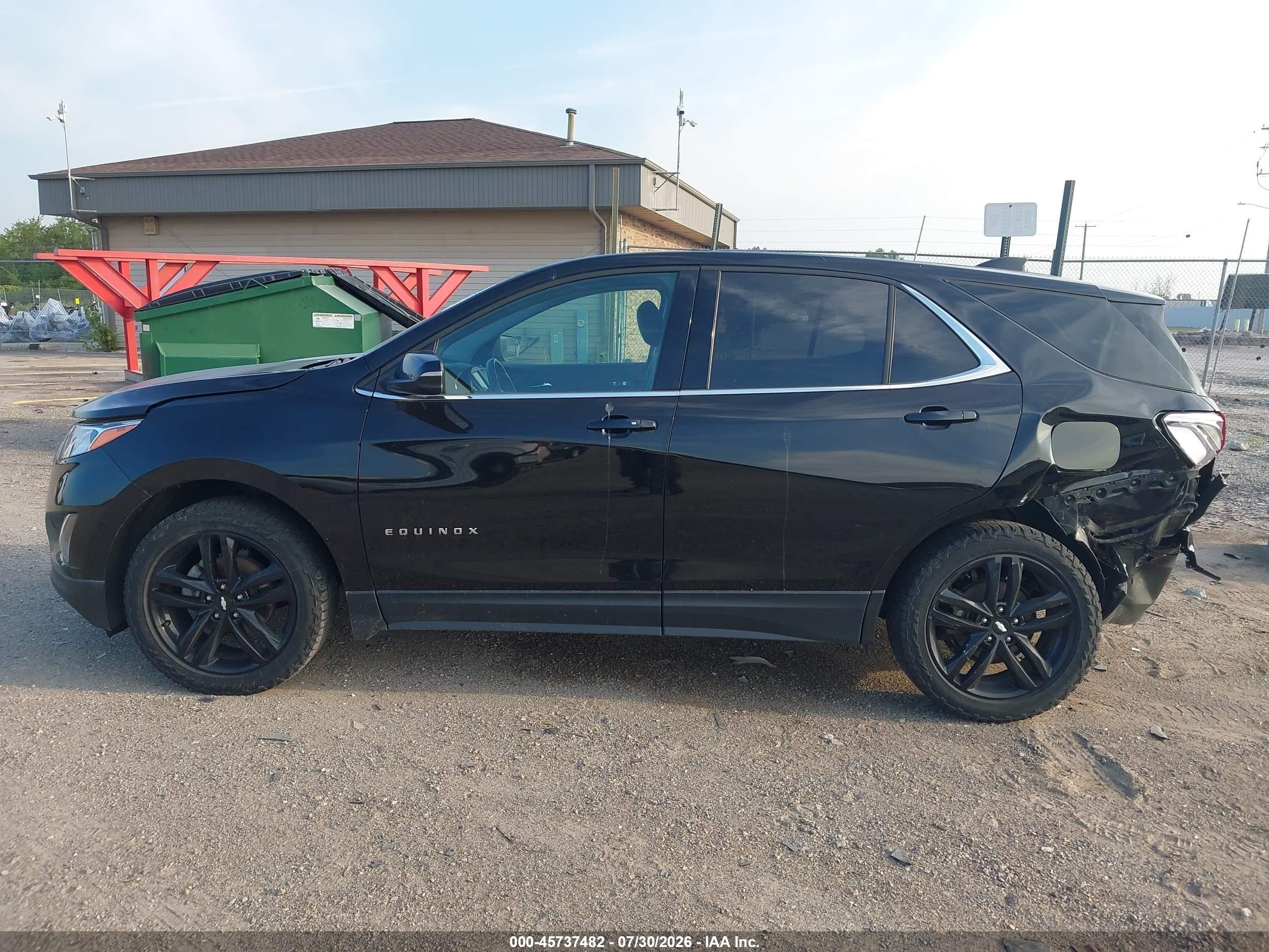 2020 Chevrolet Equinox Awd Lt 1.5l Turbo Черный vin: 2GNAXUEV3L6187359