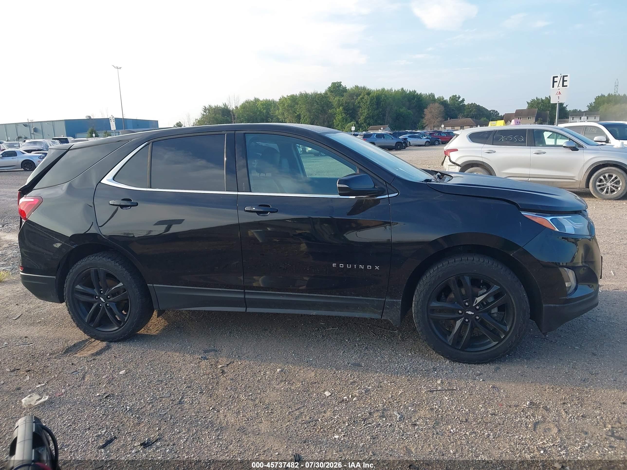 2020 Chevrolet Equinox Awd Lt 1.5l Turbo Черный vin: 2GNAXUEV3L6187359