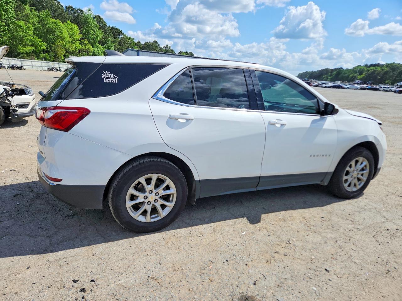 2020 Chevrolet Equinox Lt White vin: 2GNAXUEV3L6226046