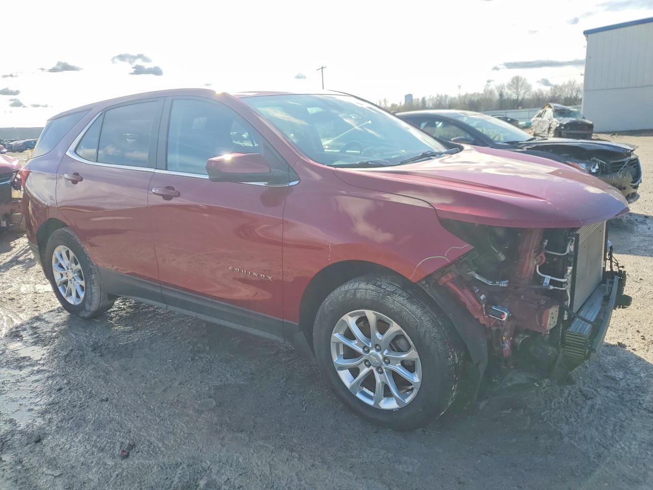 2021 Chevrolet Equinox Lt Red vin: 2GNAXUEV4M6120948