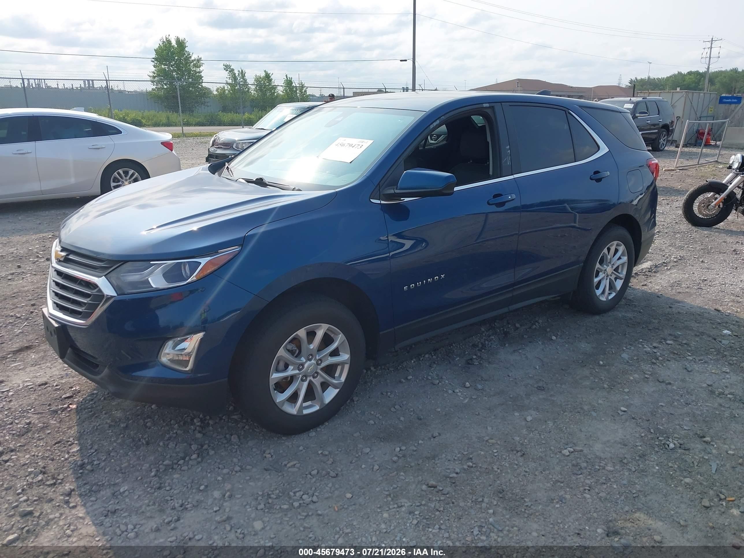 2021 Chevrolet Equinox Awd Lt Синий vin: 2GNAXUEV7M6134035