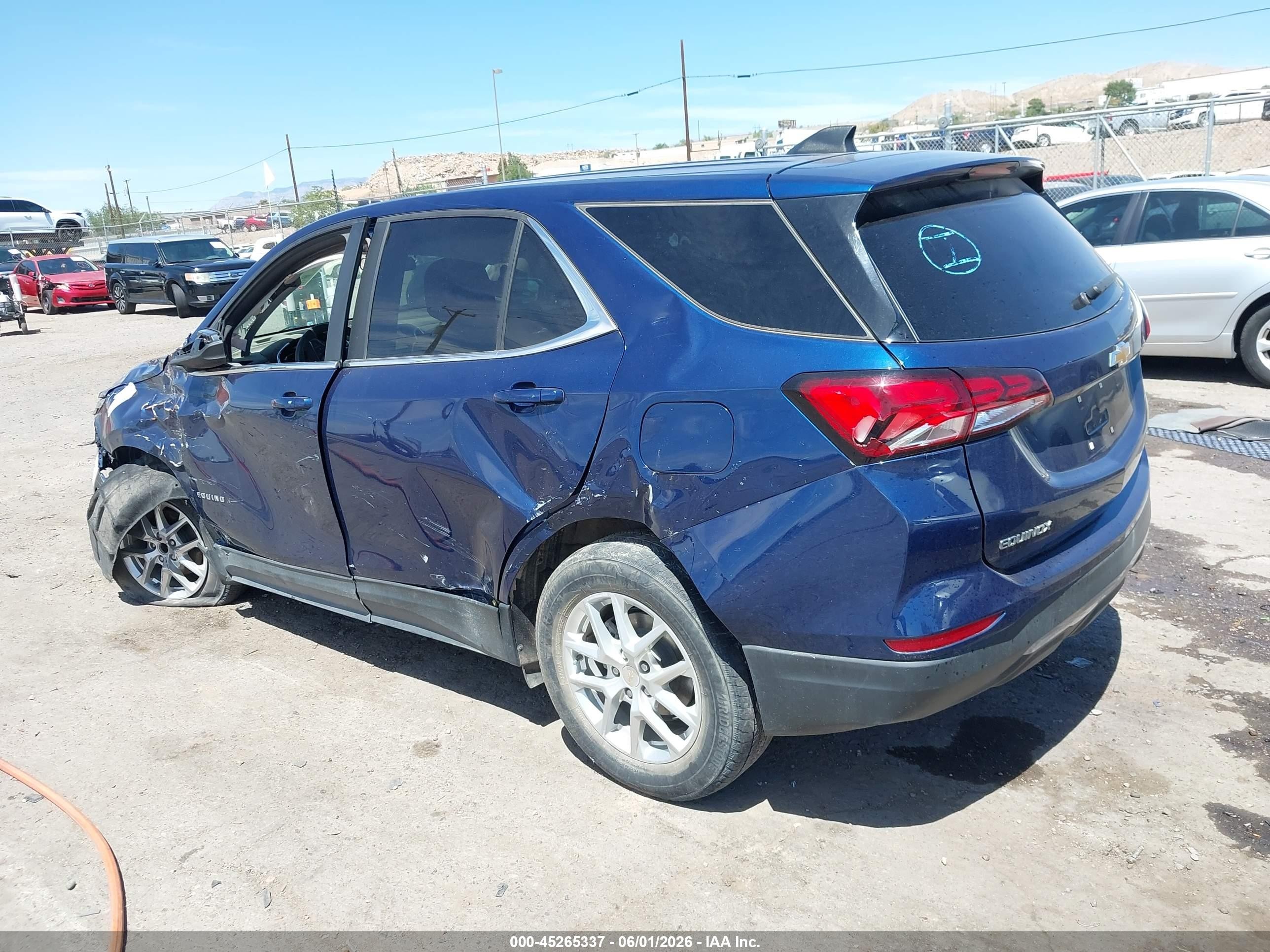 2022 Chevrolet Equinox Awd Lt Blue vin: 2GNAXUEV7NL187718