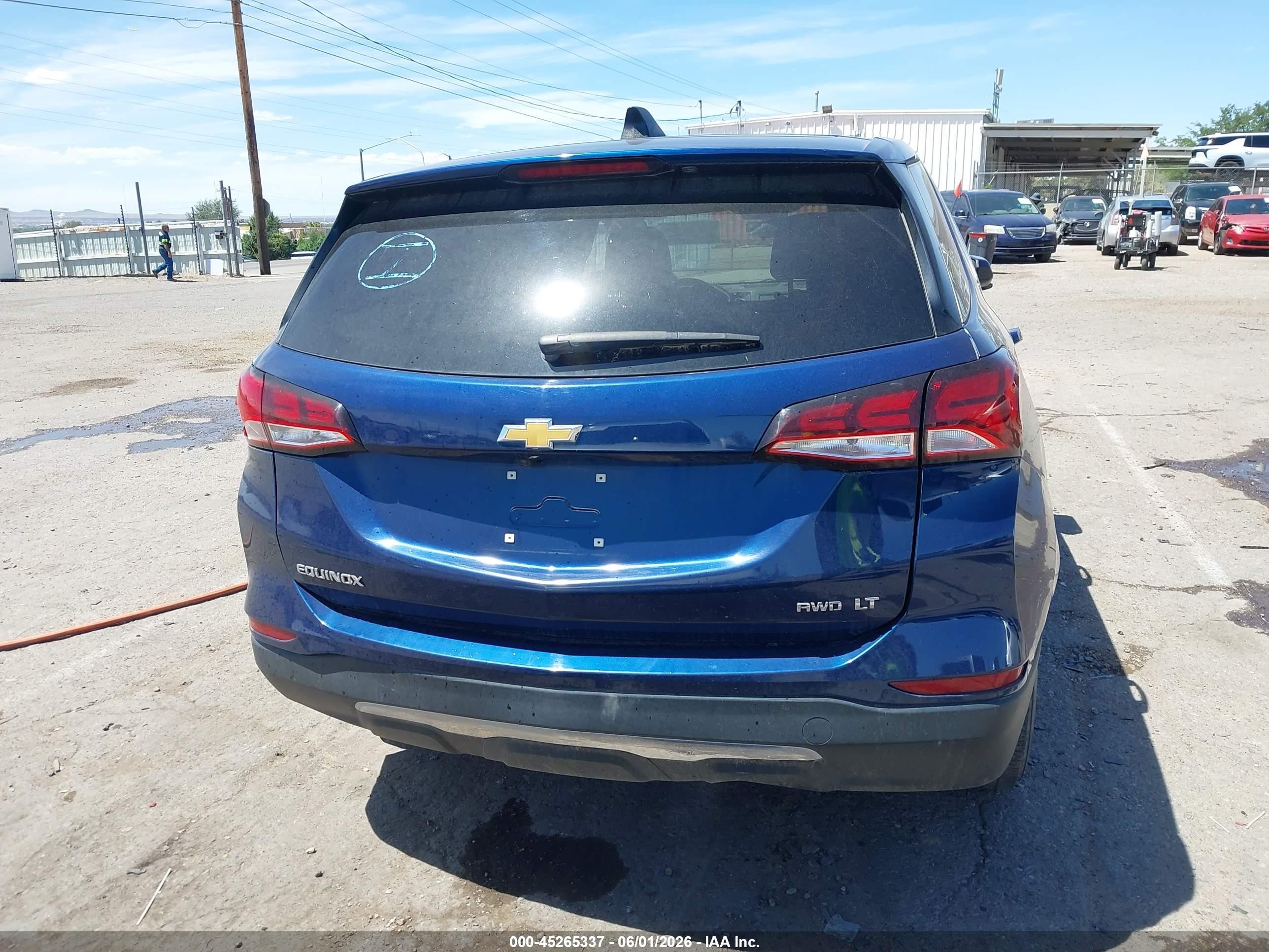 2022 Chevrolet Equinox Awd Lt Blue vin: 2GNAXUEV7NL187718