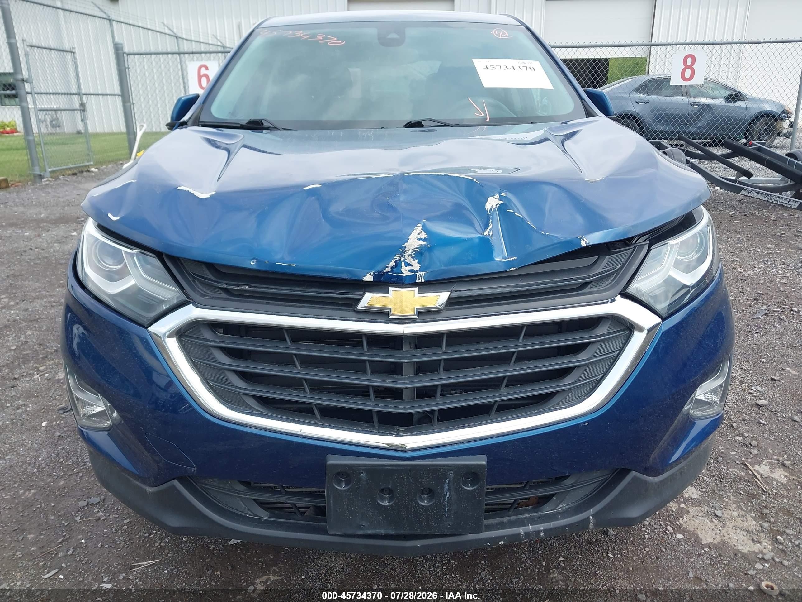 2020 Chevrolet Equinox Awd Lt 1.5l Turbo Синий vin: 2GNAXUEV9L6158982
