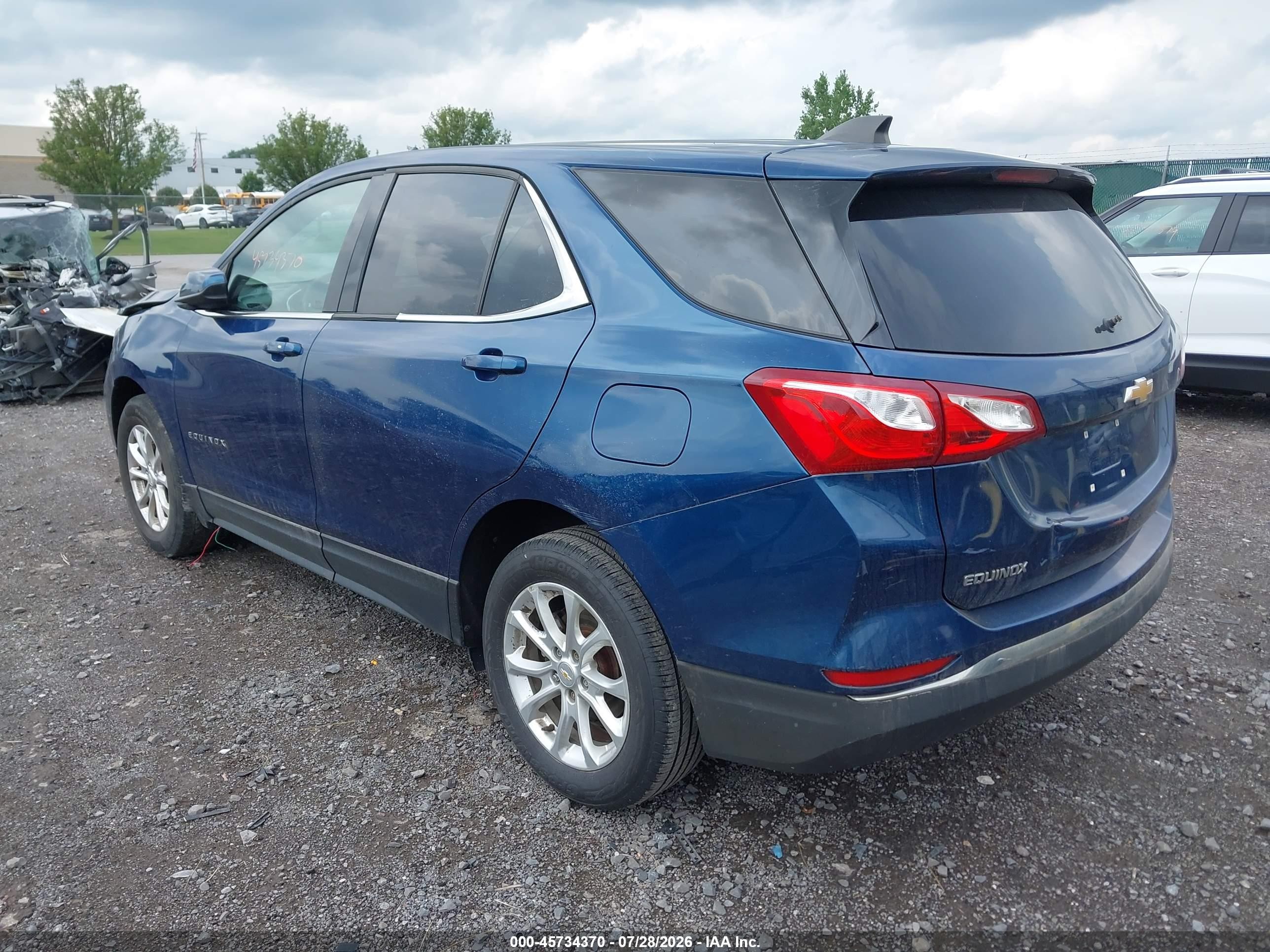 2020 Chevrolet Equinox Awd Lt 1.5l Turbo Синий vin: 2GNAXUEV9L6158982