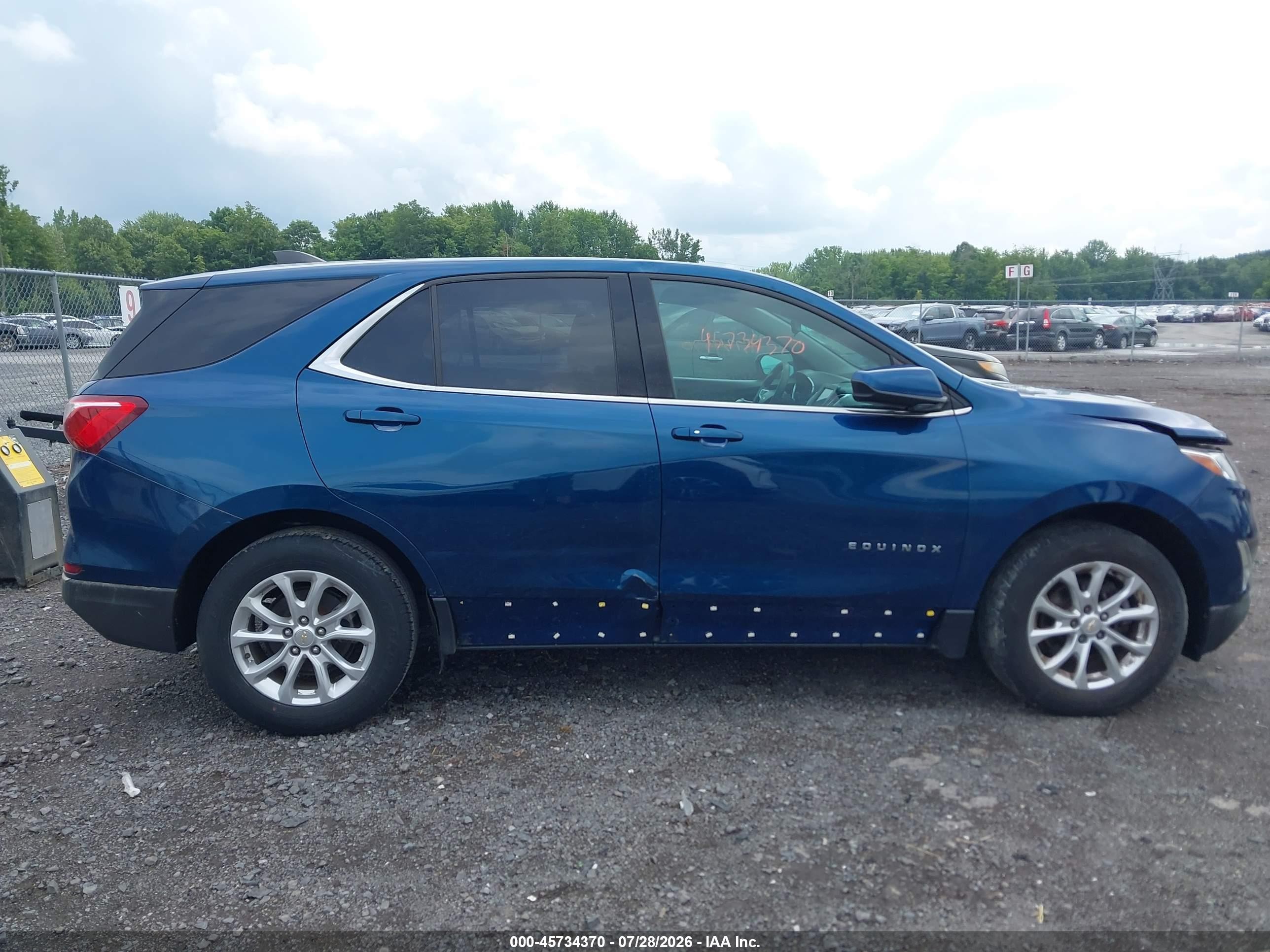 2020 Chevrolet Equinox Awd Lt 1.5l Turbo Синий vin: 2GNAXUEV9L6158982