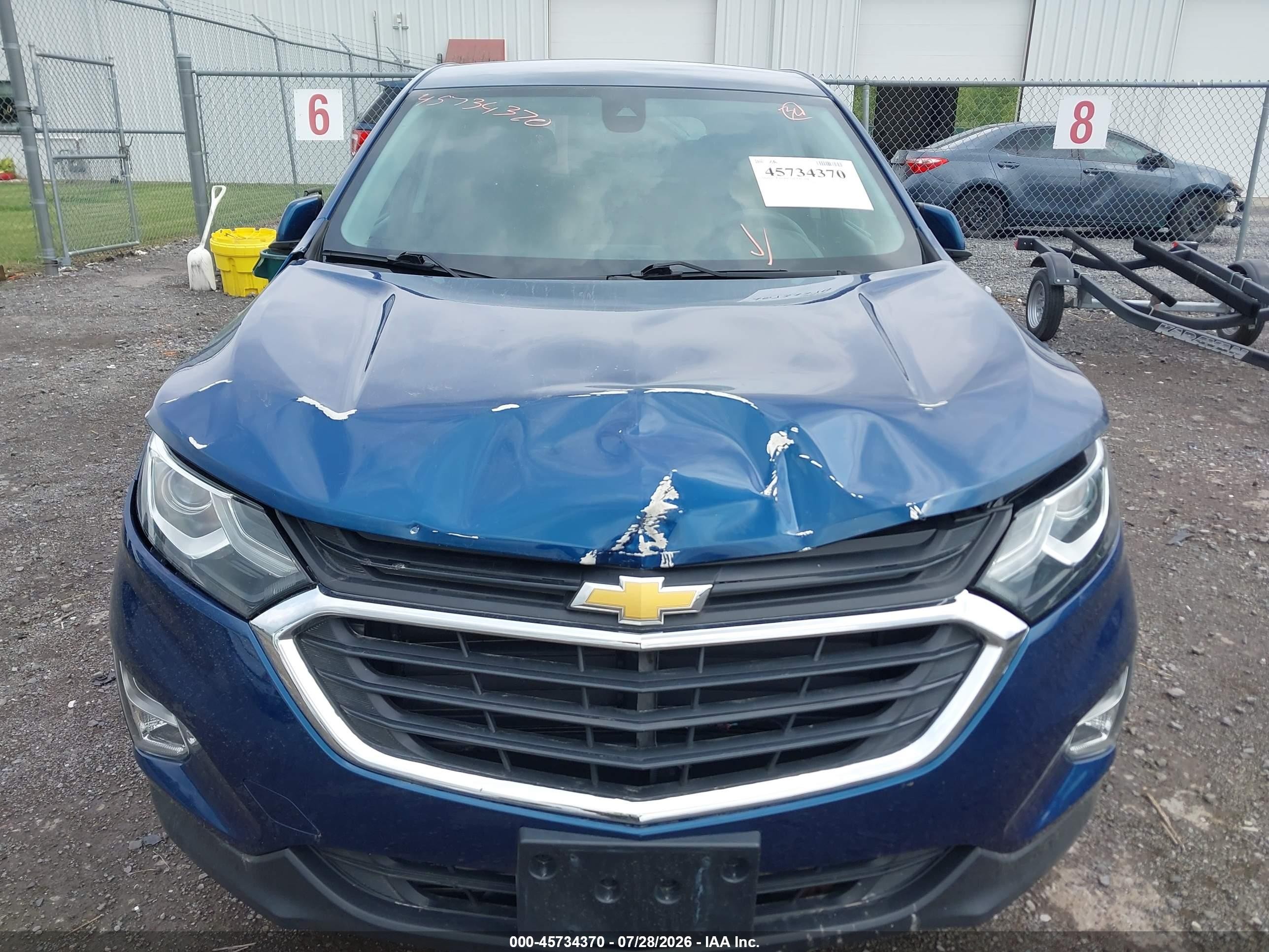 2020 Chevrolet Equinox Awd Lt 1.5l Turbo Синий vin: 2GNAXUEV9L6158982