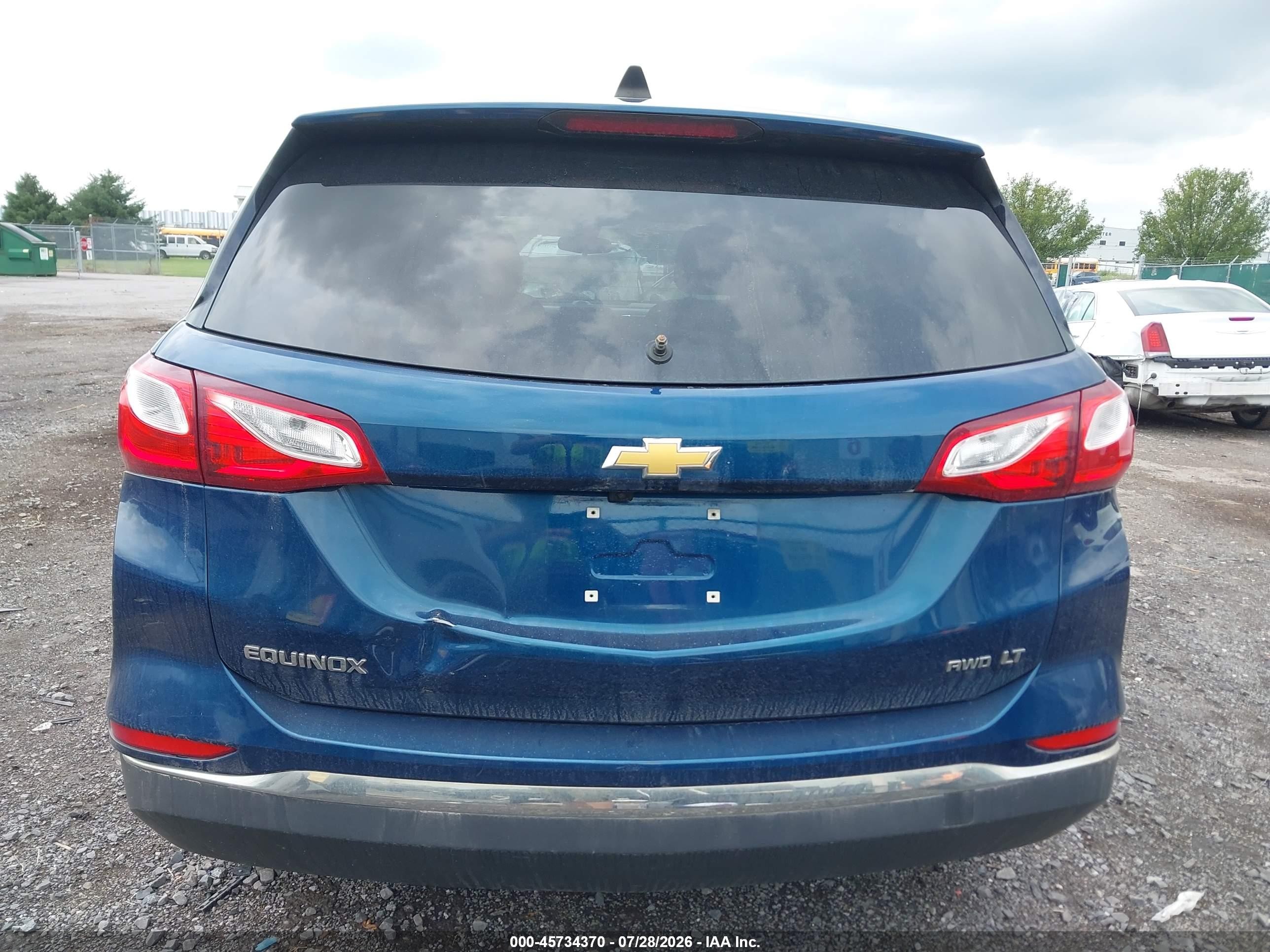 2020 Chevrolet Equinox Awd Lt 1.5l Turbo Синий vin: 2GNAXUEV9L6158982