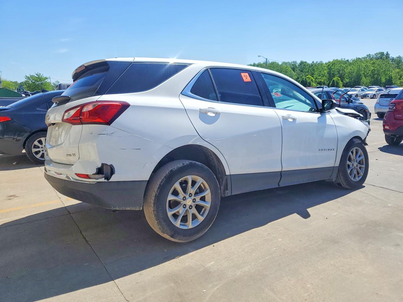 2020 Chevrolet Equinox Lt White vin: 2GNAXUEVXL6226366