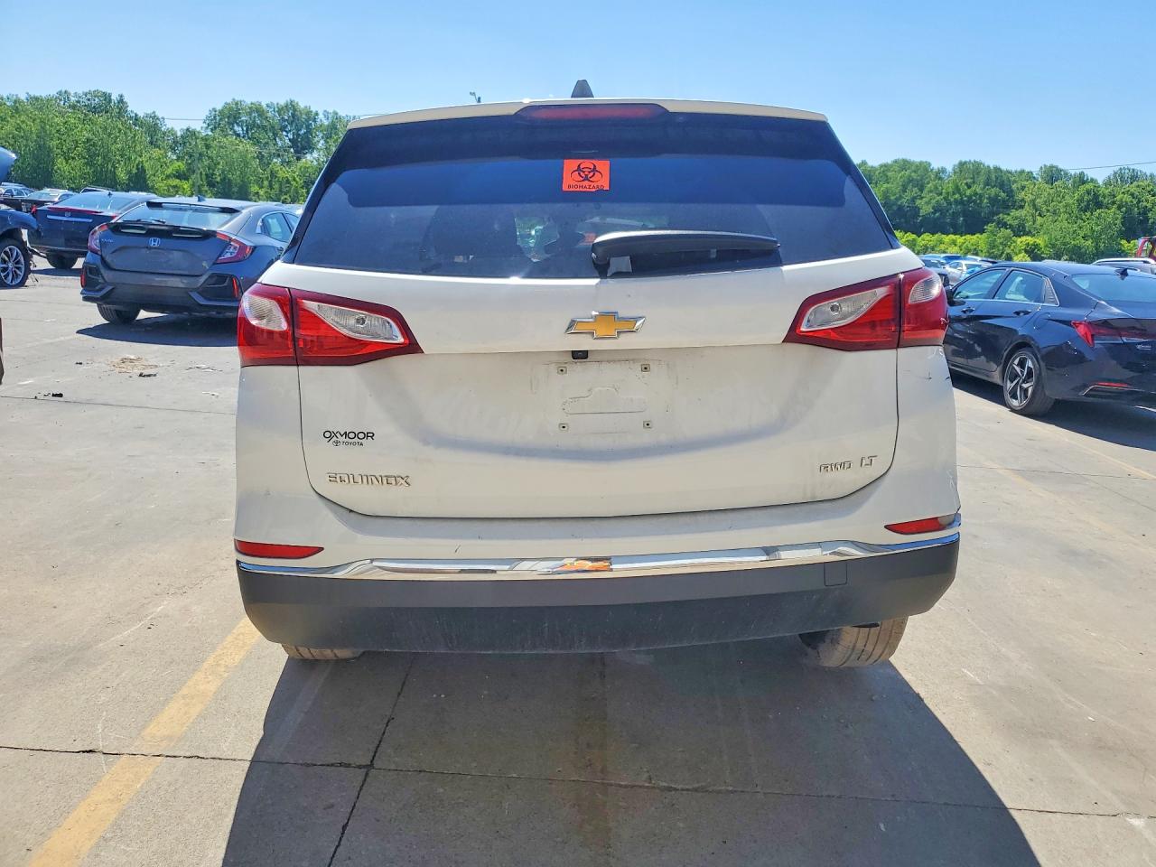 2020 Chevrolet Equinox Lt White vin: 2GNAXUEVXL6226366