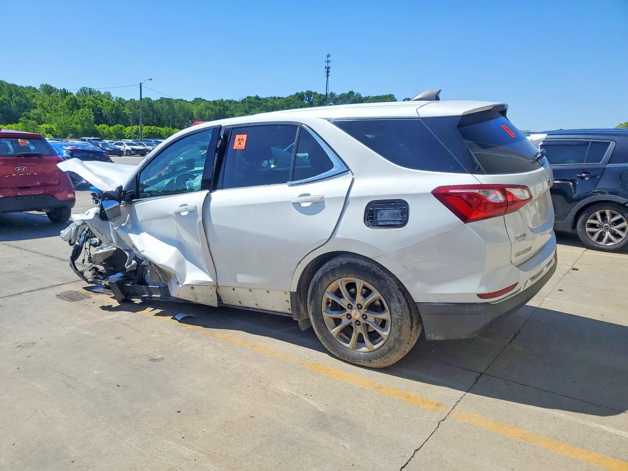 2020 Chevrolet Equinox Lt White vin: 2GNAXUEVXL6226366
