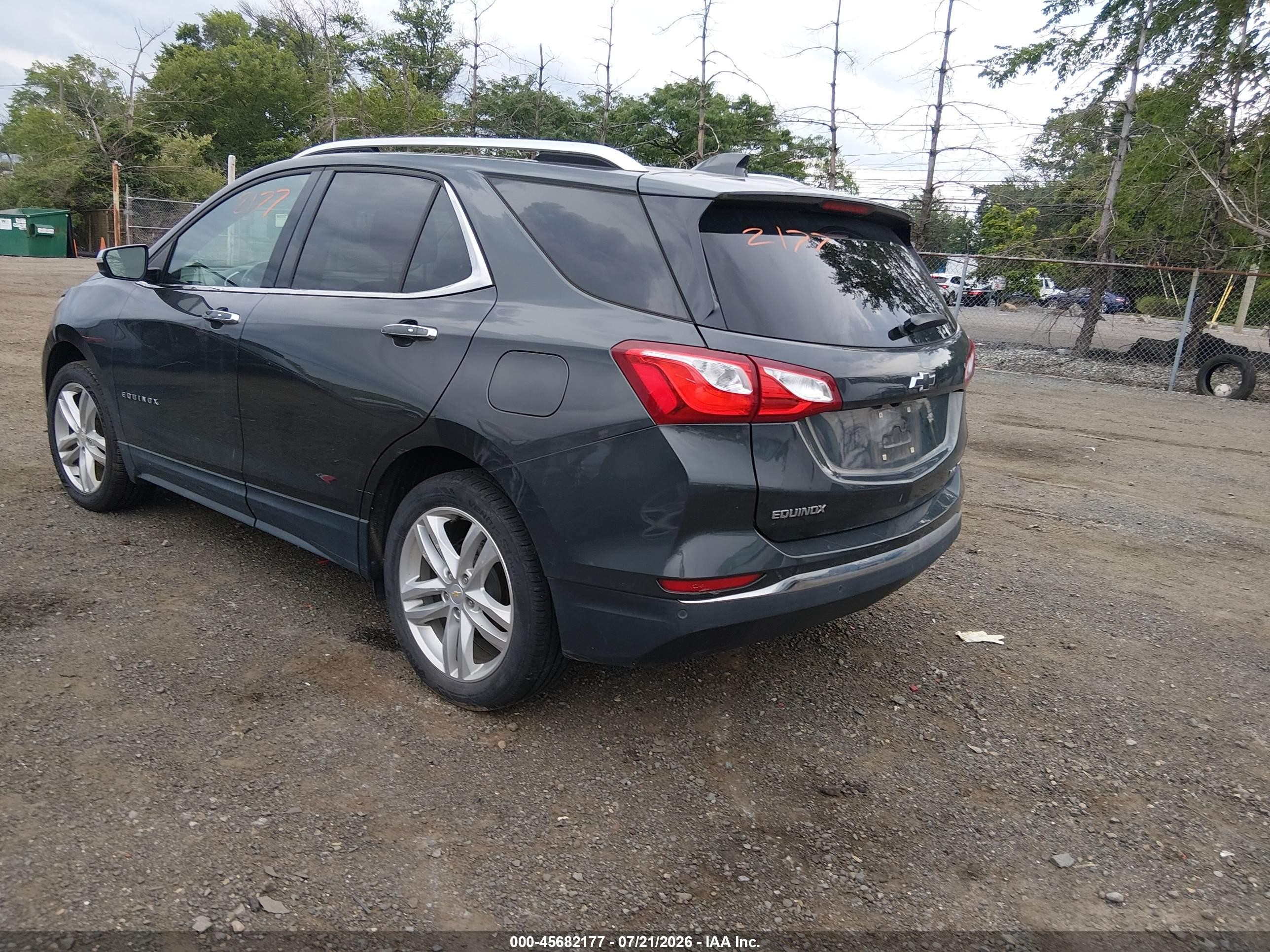 2018 Chevrolet Equinox Premier Gray vin: 2GNAXVEV2J6249207