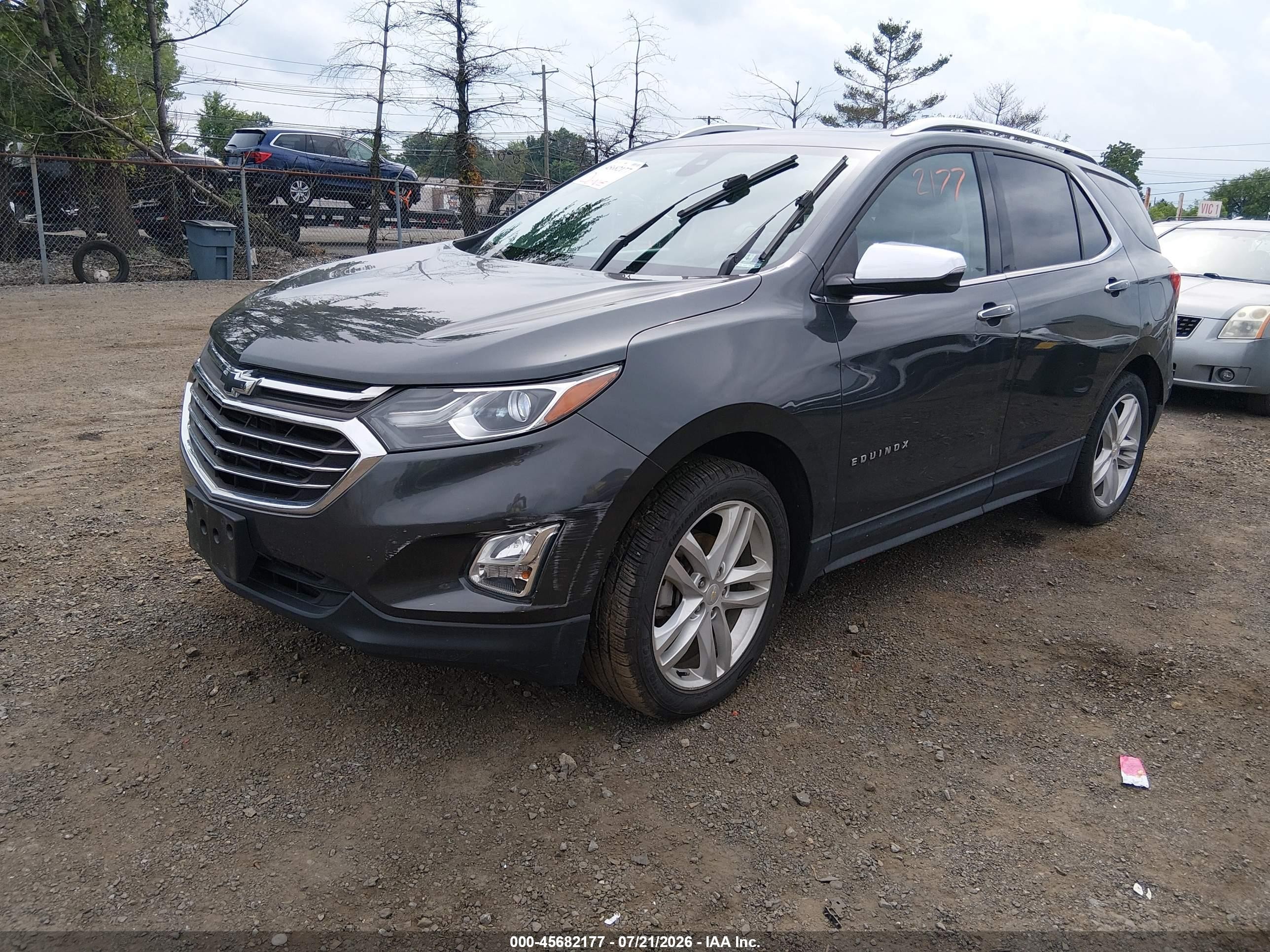 2018 Chevrolet Equinox Premier Gray vin: 2GNAXVEV2J6249207