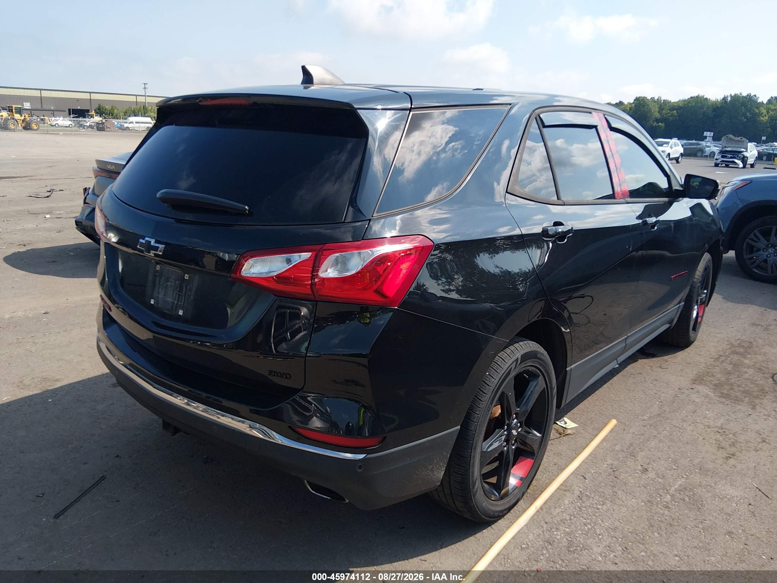 2019 Chevrolet Equinox Lt Black vin: 2GNAXVEX1K6221983