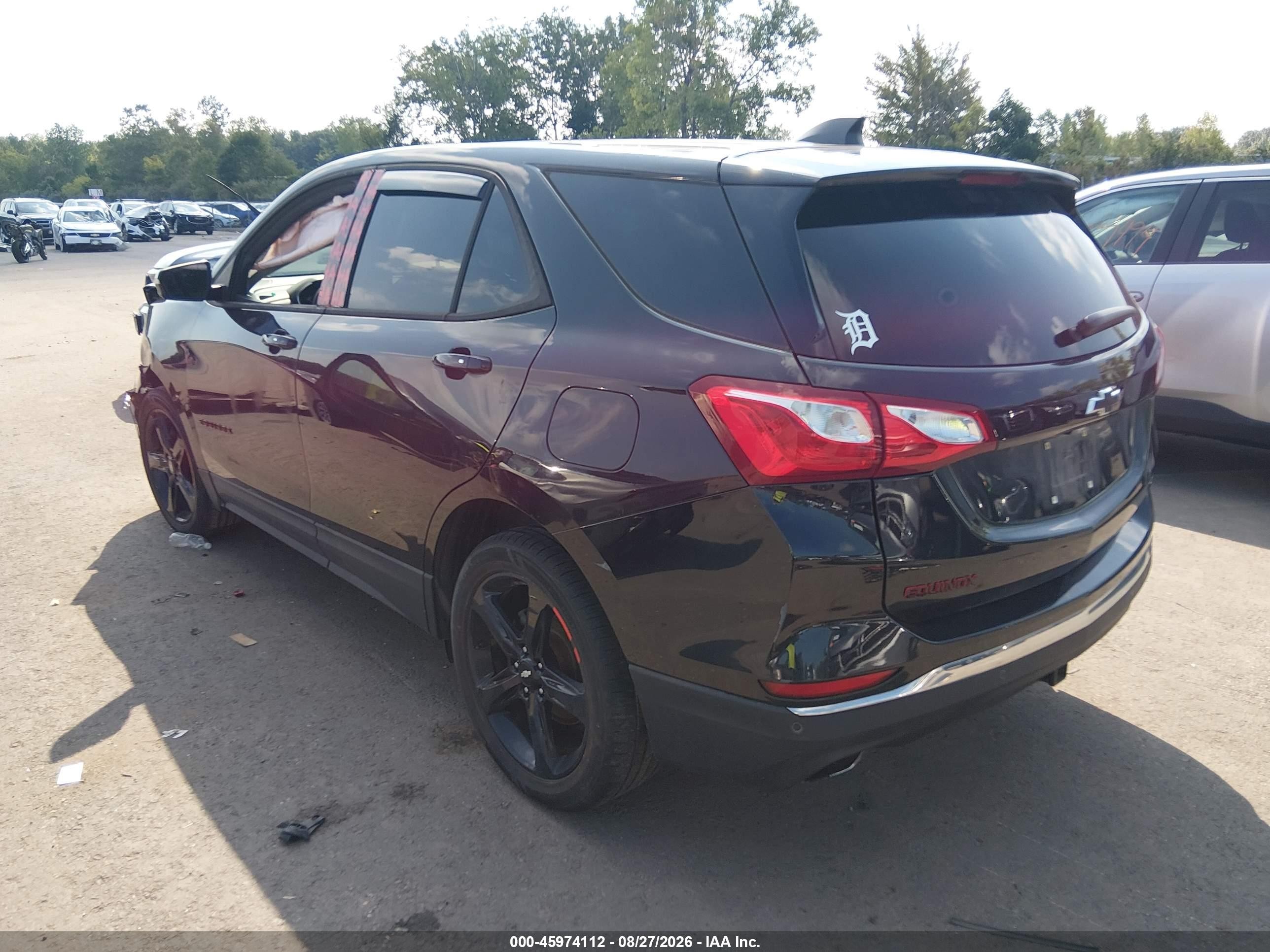 2019 Chevrolet Equinox Lt Black vin: 2GNAXVEX1K6221983