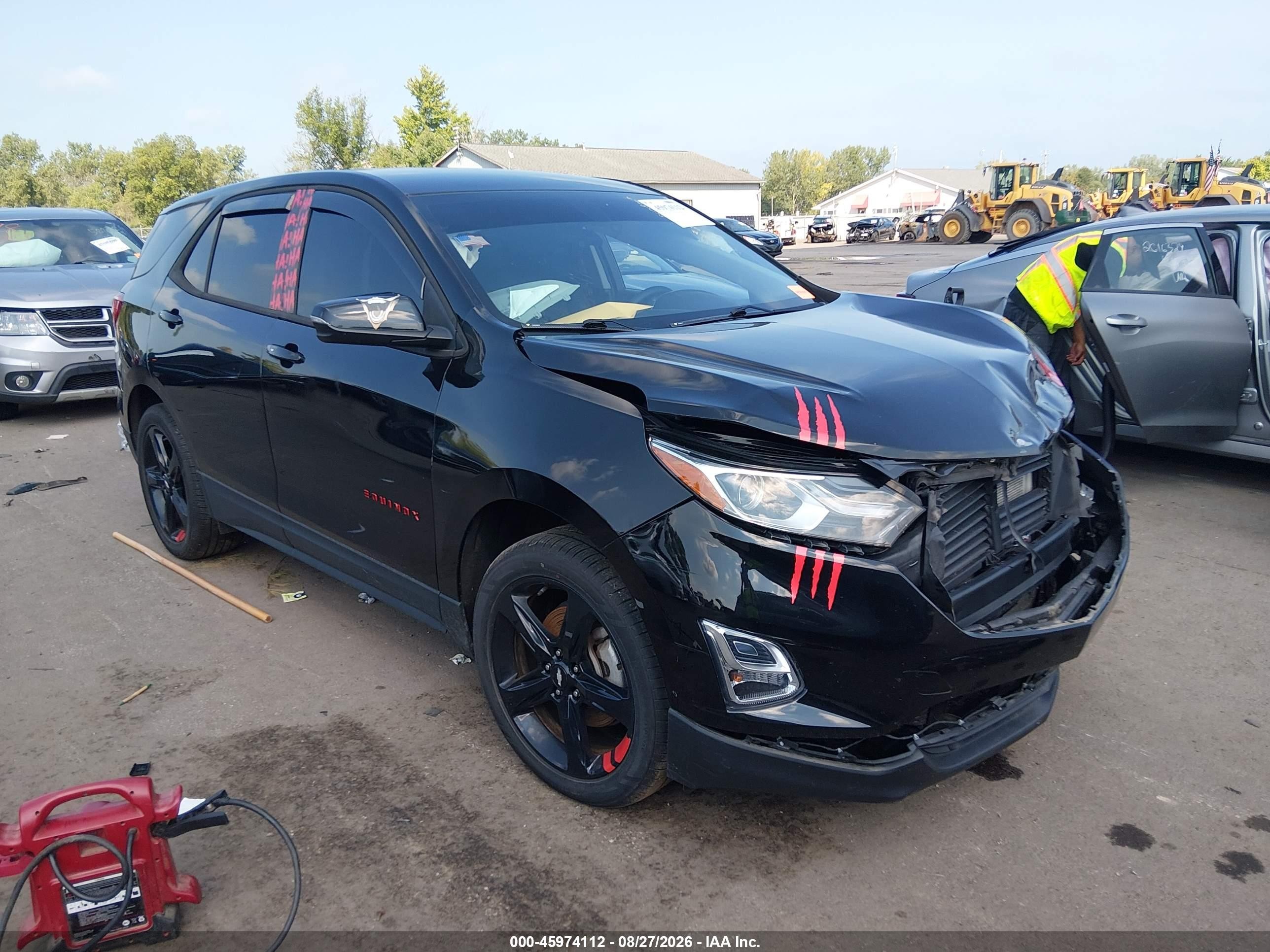 2019 Chevrolet Equinox Lt Black vin: 2GNAXVEX1K6221983
