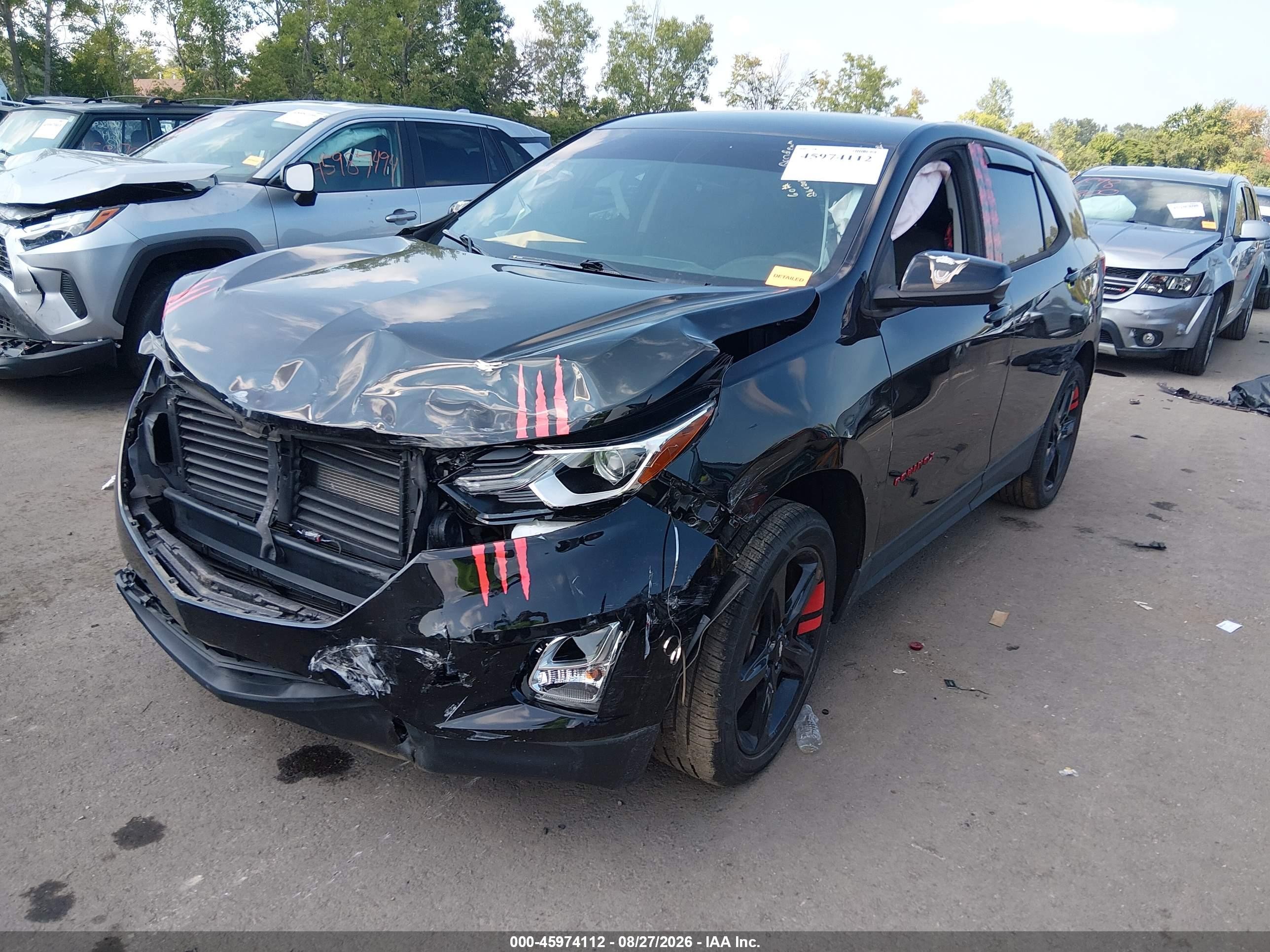 2019 Chevrolet Equinox Lt Black vin: 2GNAXVEX1K6221983