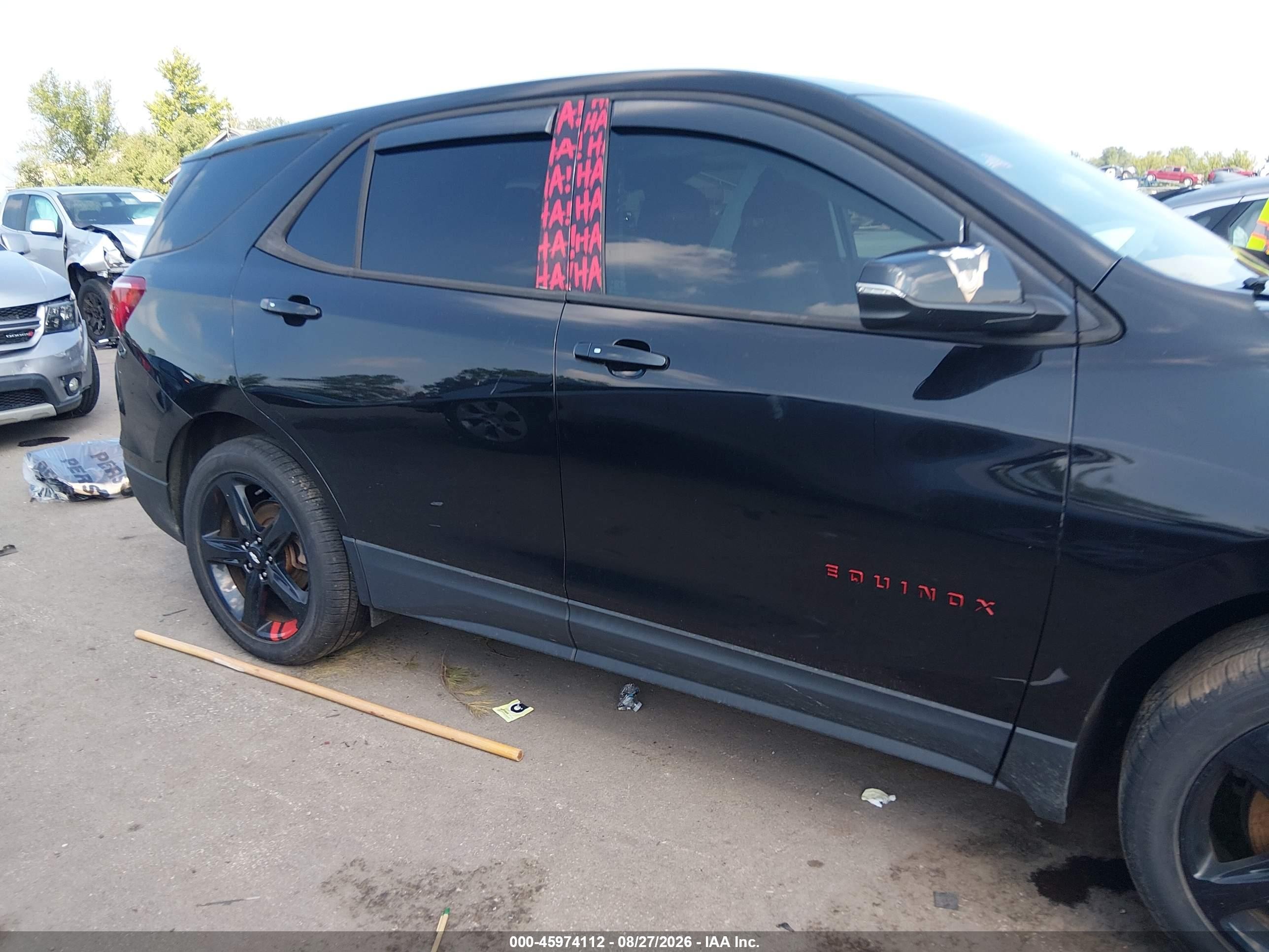 2019 Chevrolet Equinox Lt Black vin: 2GNAXVEX1K6221983