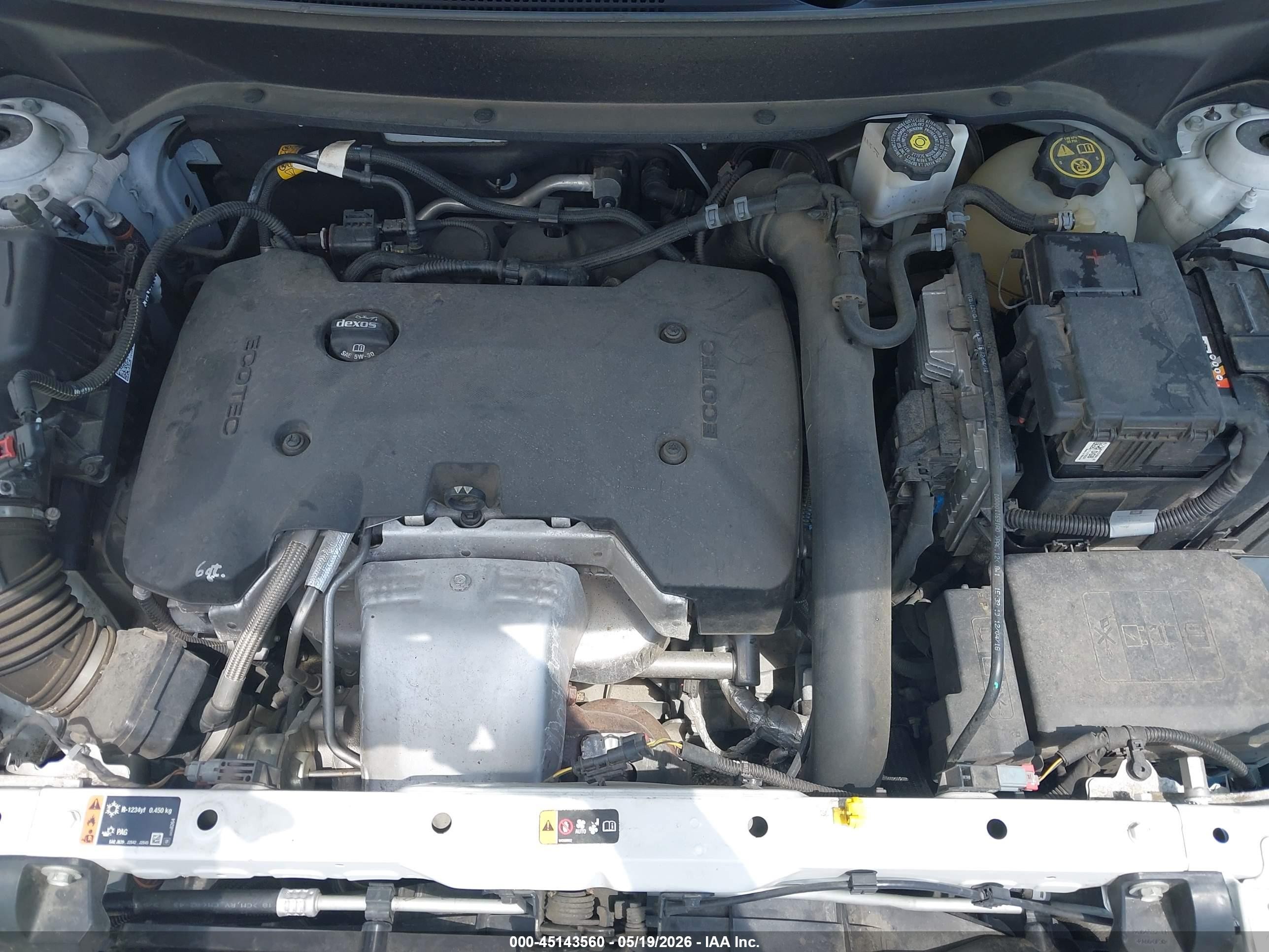 2019 Chevrolet Equinox Lt White vin: 2GNAXVEX8K6206316