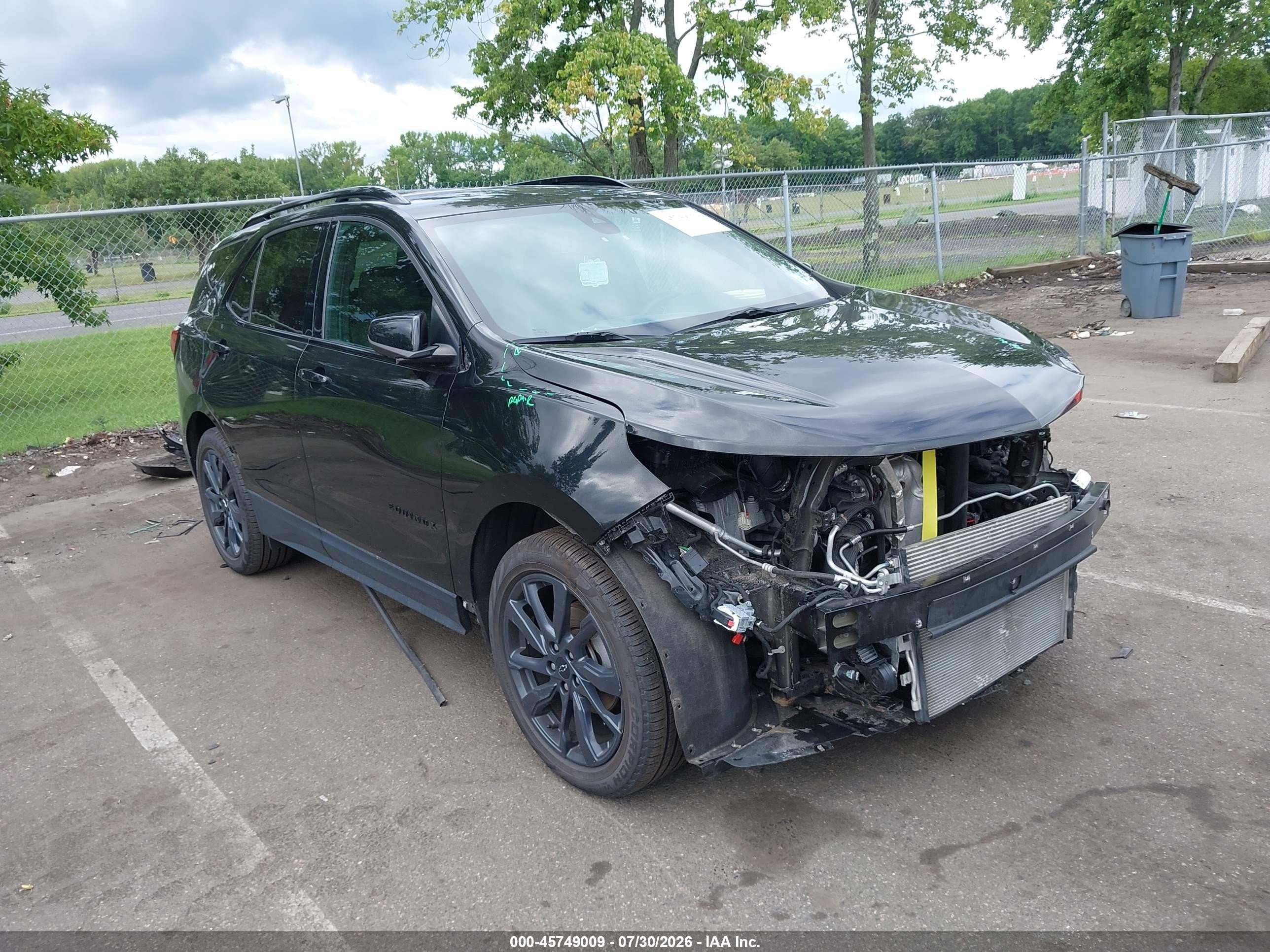 2022 Chevrolet Equinox Awd Rs Black vin: 2GNAXWEV1N6152558