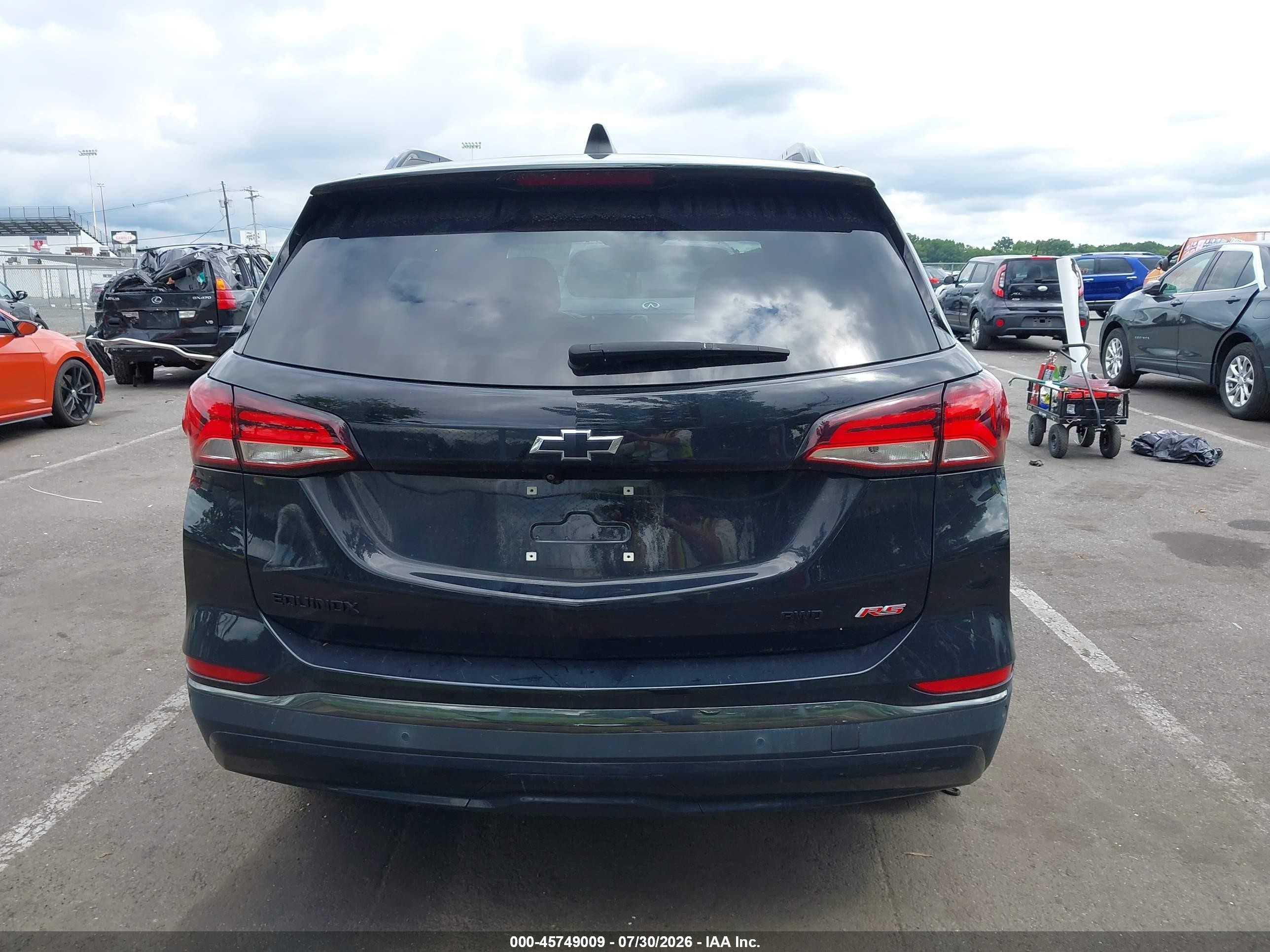 2022 Chevrolet Equinox Awd Rs Black vin: 2GNAXWEV1N6152558