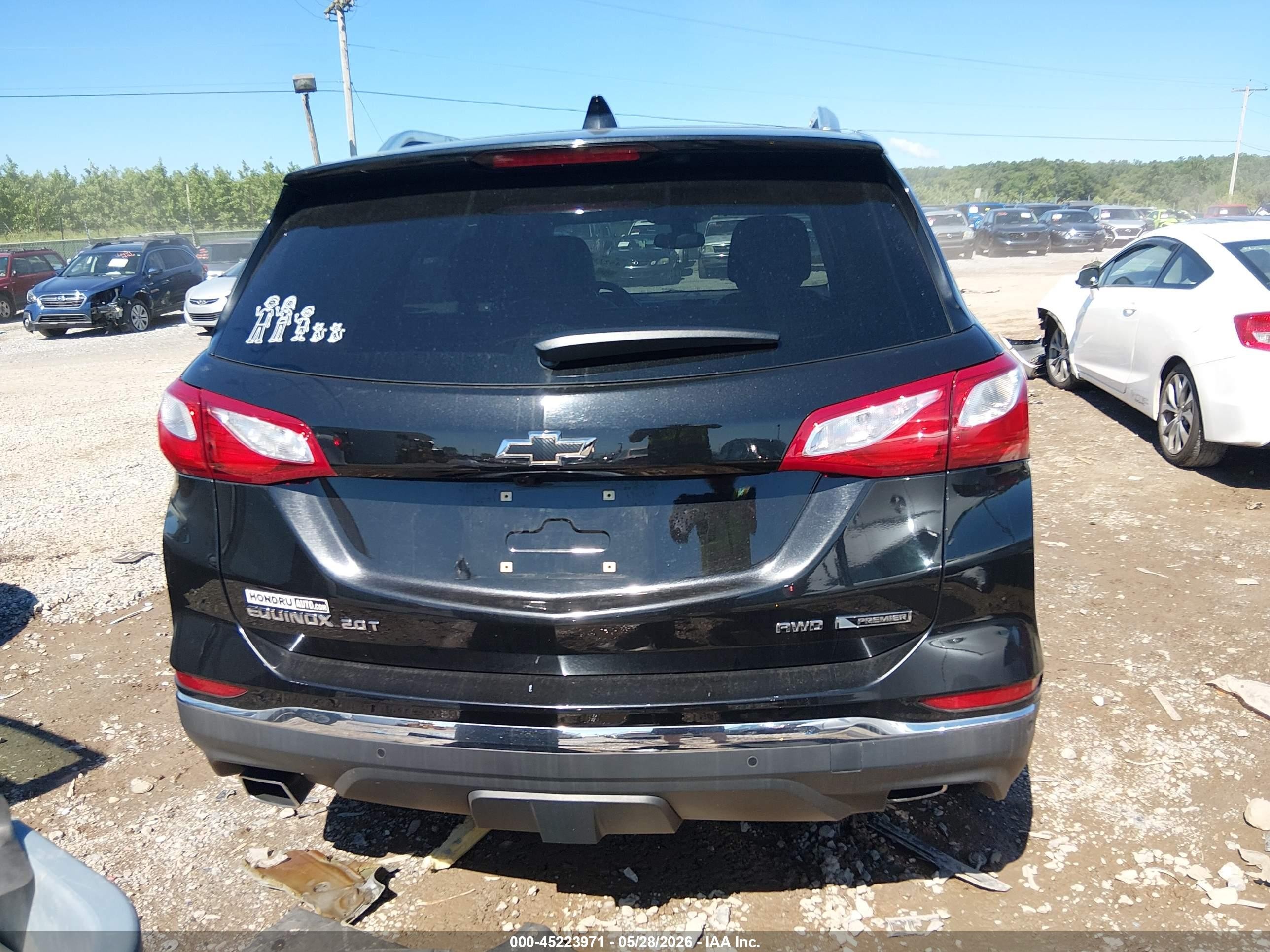 2018 Chevrolet Equinox Premier Black vin: 2GNAXWEX2J6139510
