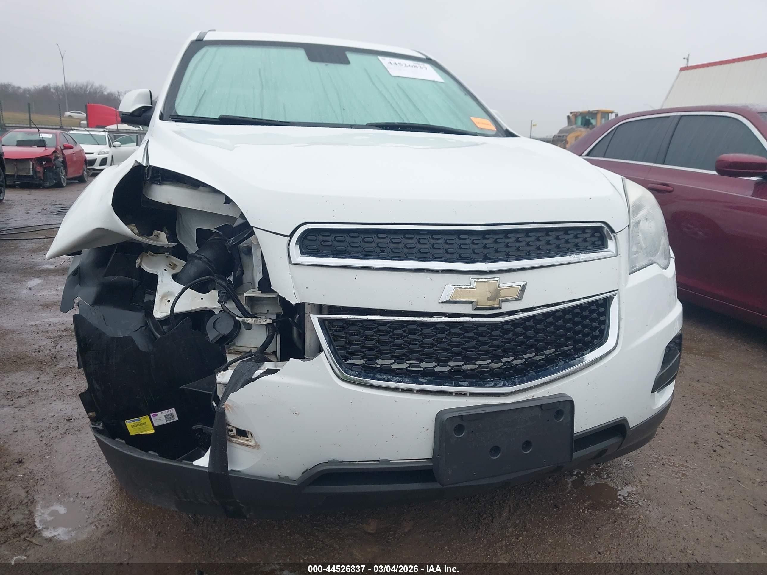 2015 Chevrolet Equinox 1lt White vin: 2GNFLBE32F6316412