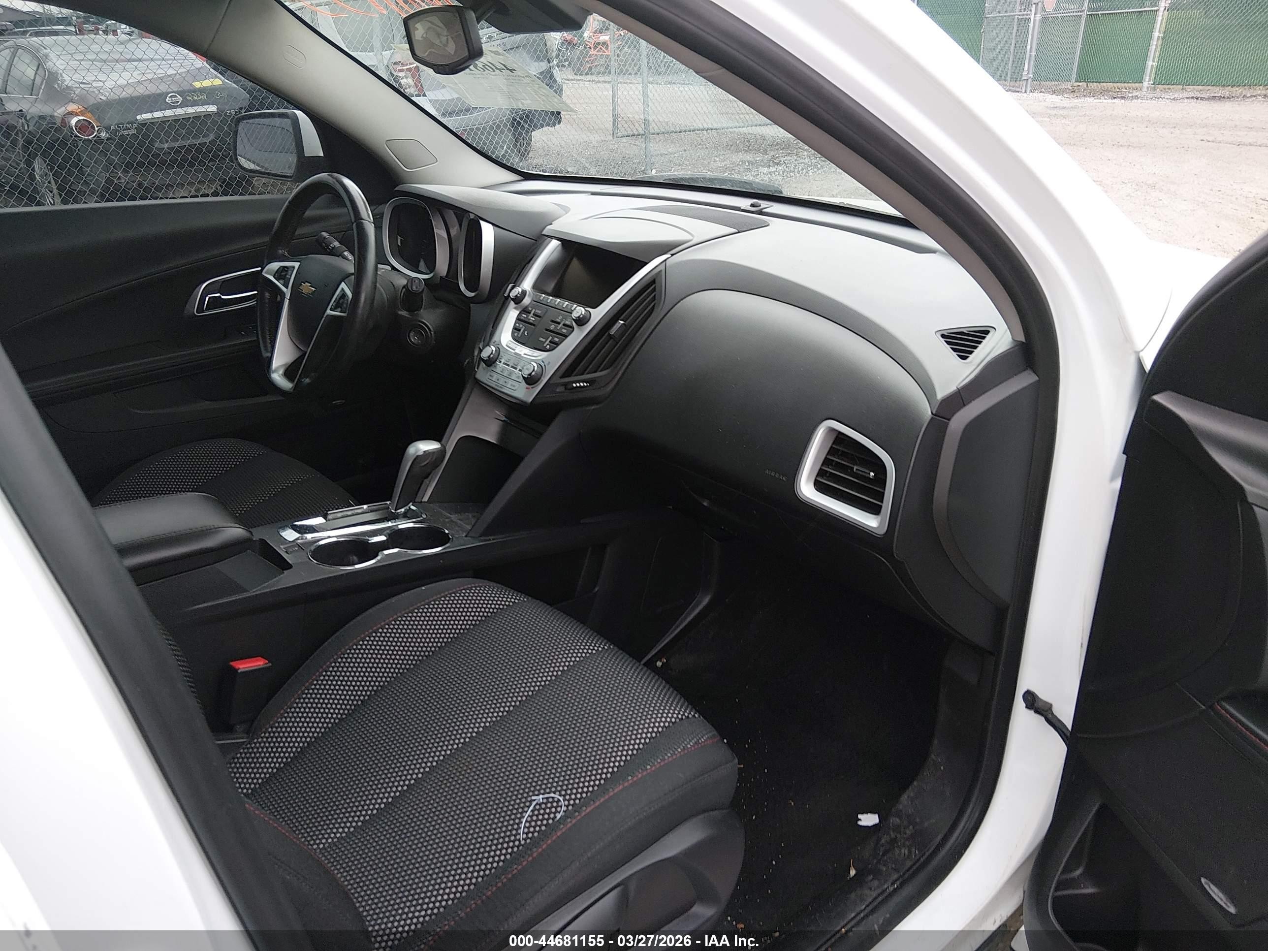 2015 Chevrolet Equinox 1lt White vin: 2GNFLBE35F6234092
