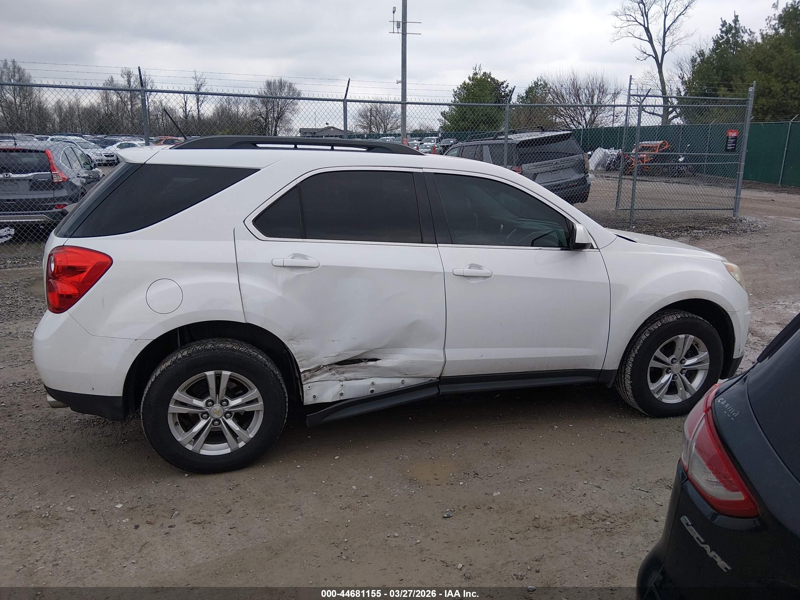 2015 Chevrolet Equinox 1lt White vin: 2GNFLBE35F6234092
