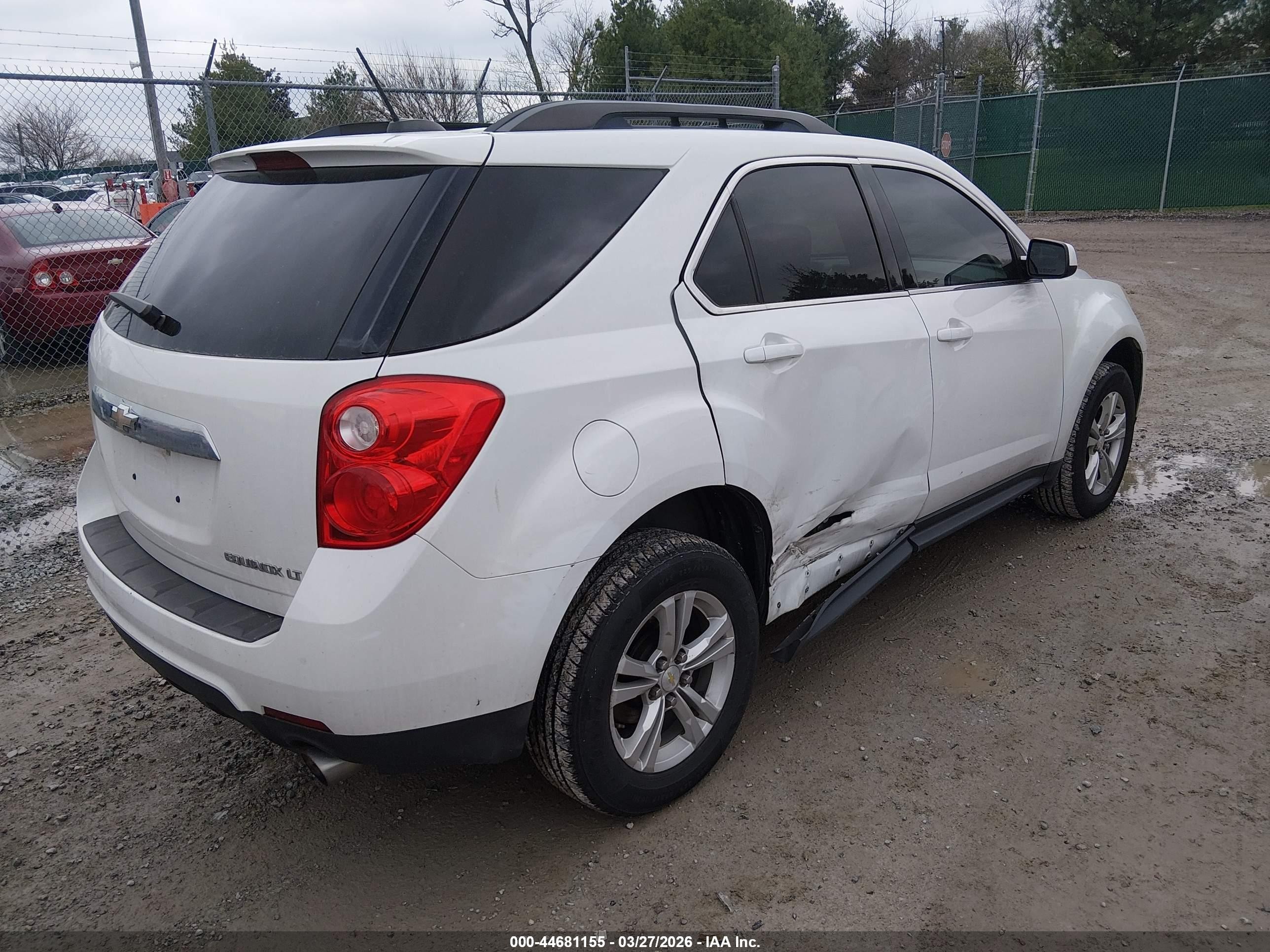2015 Chevrolet Equinox 1lt White vin: 2GNFLBE35F6234092